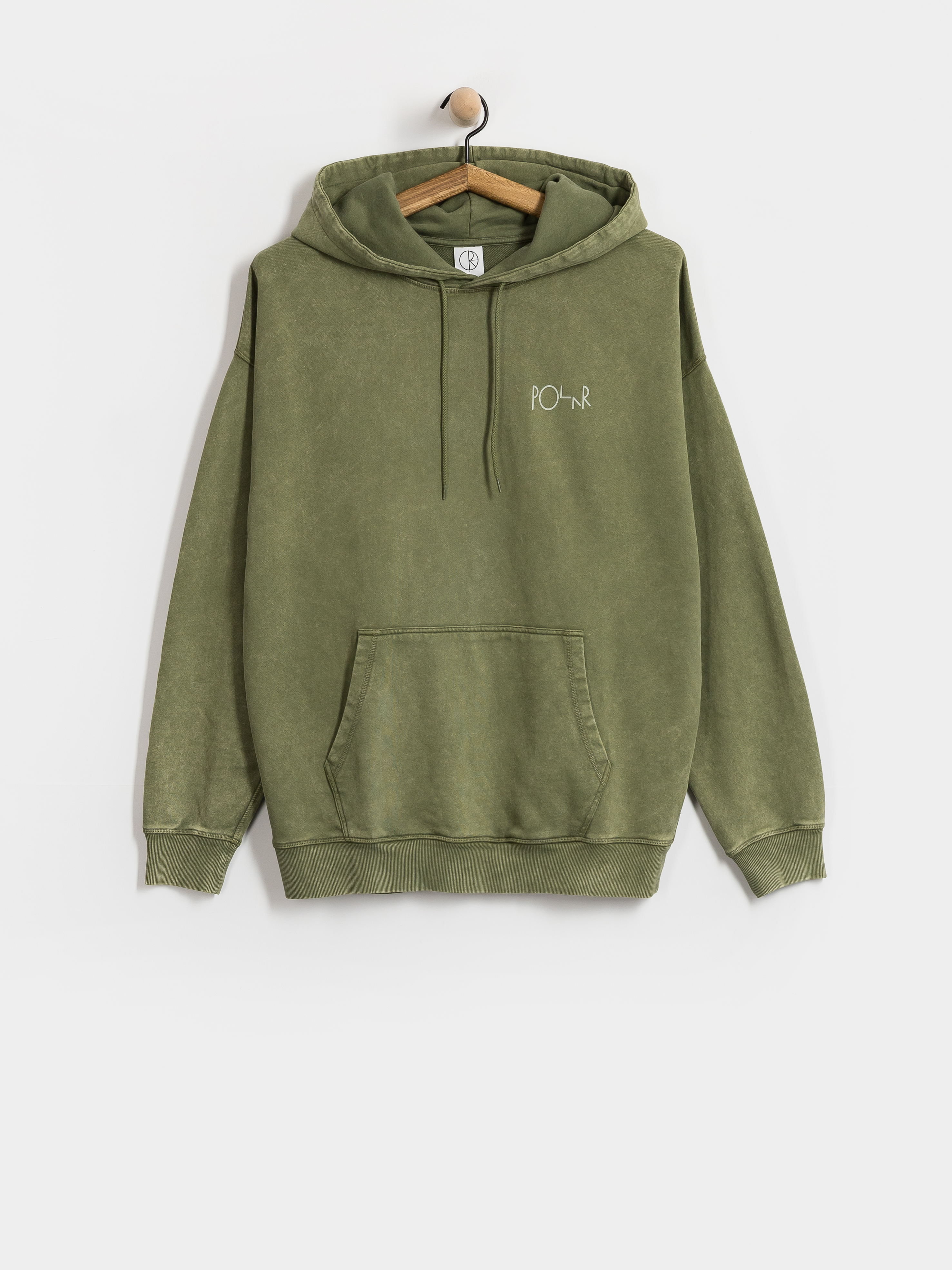 Суитшърт с качулка Polar Skate Fade Frank HD (army green)