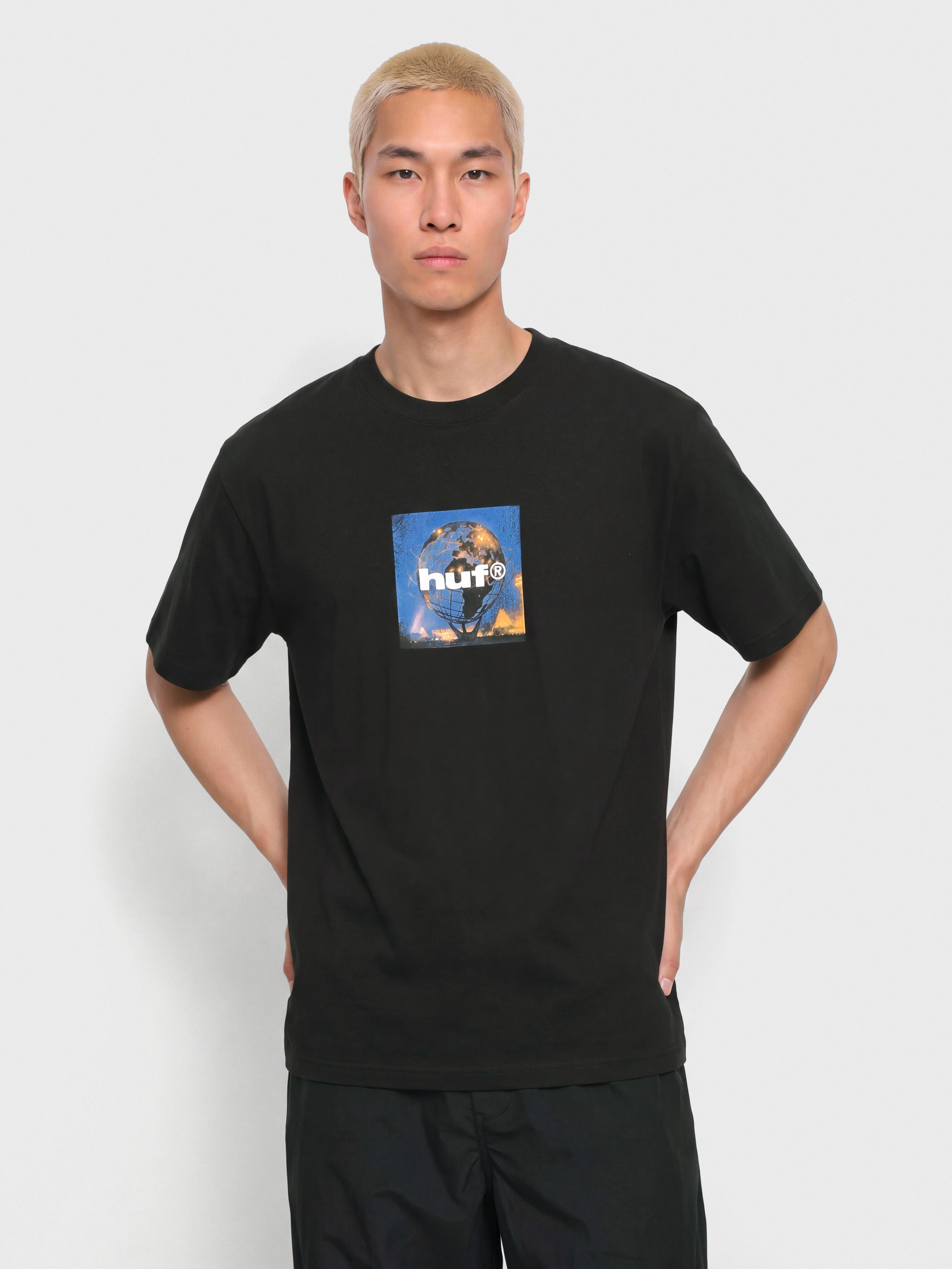 Тениска HUF Unisphere (black)