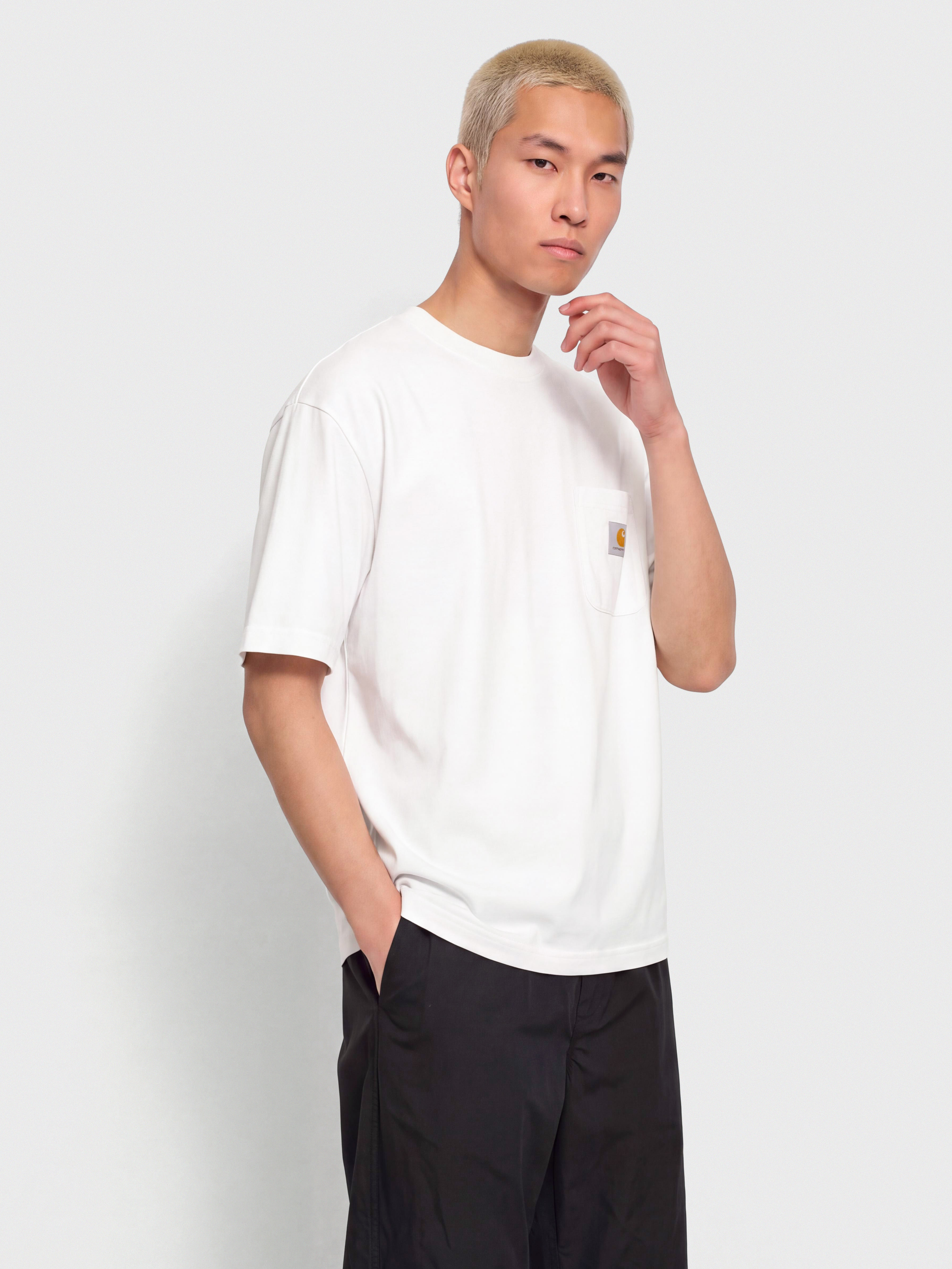Тениска Carhartt WIP Work Pocket (white)
