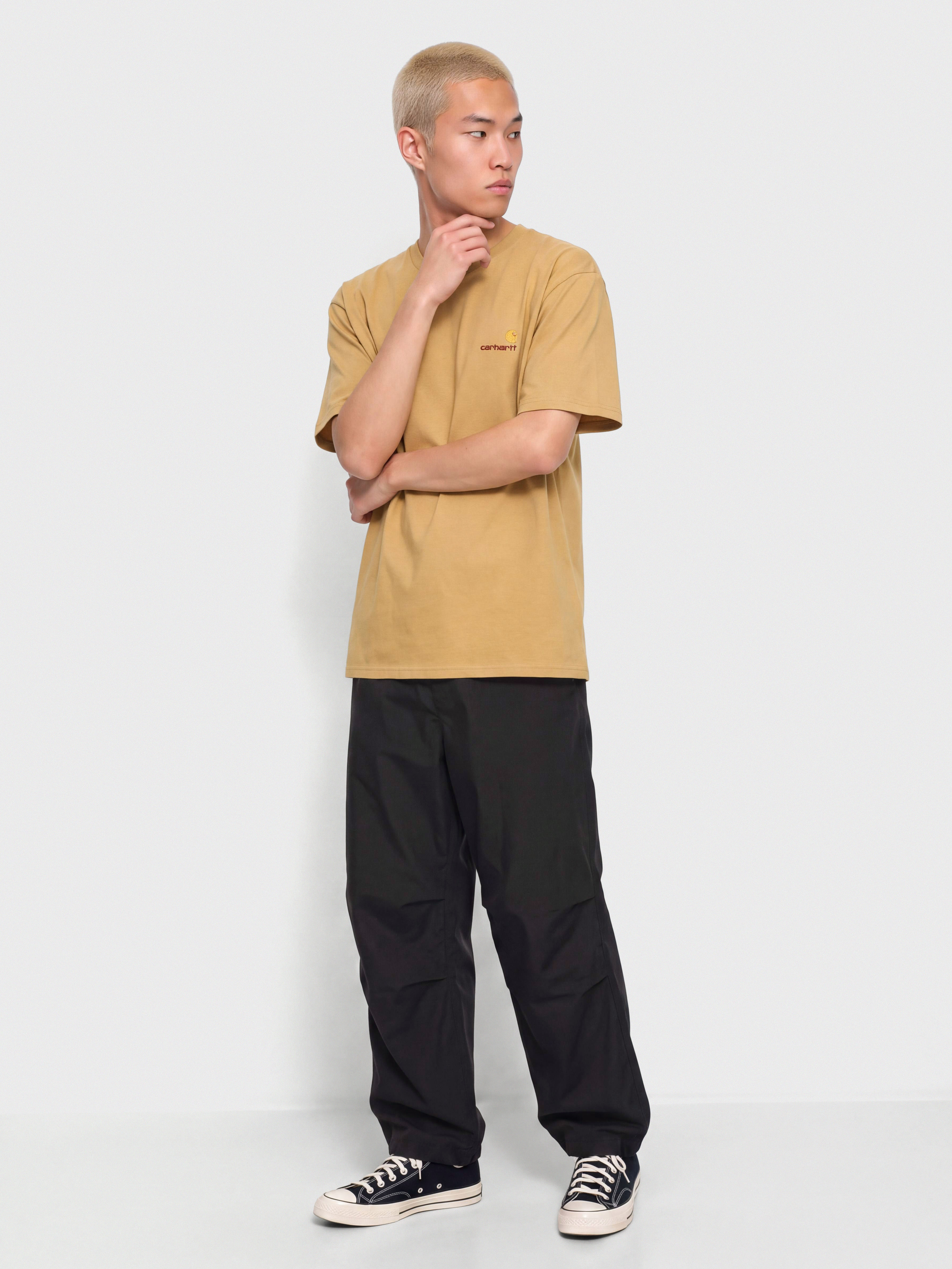 Тениска Carhartt WIP American Script (wip dusty h)