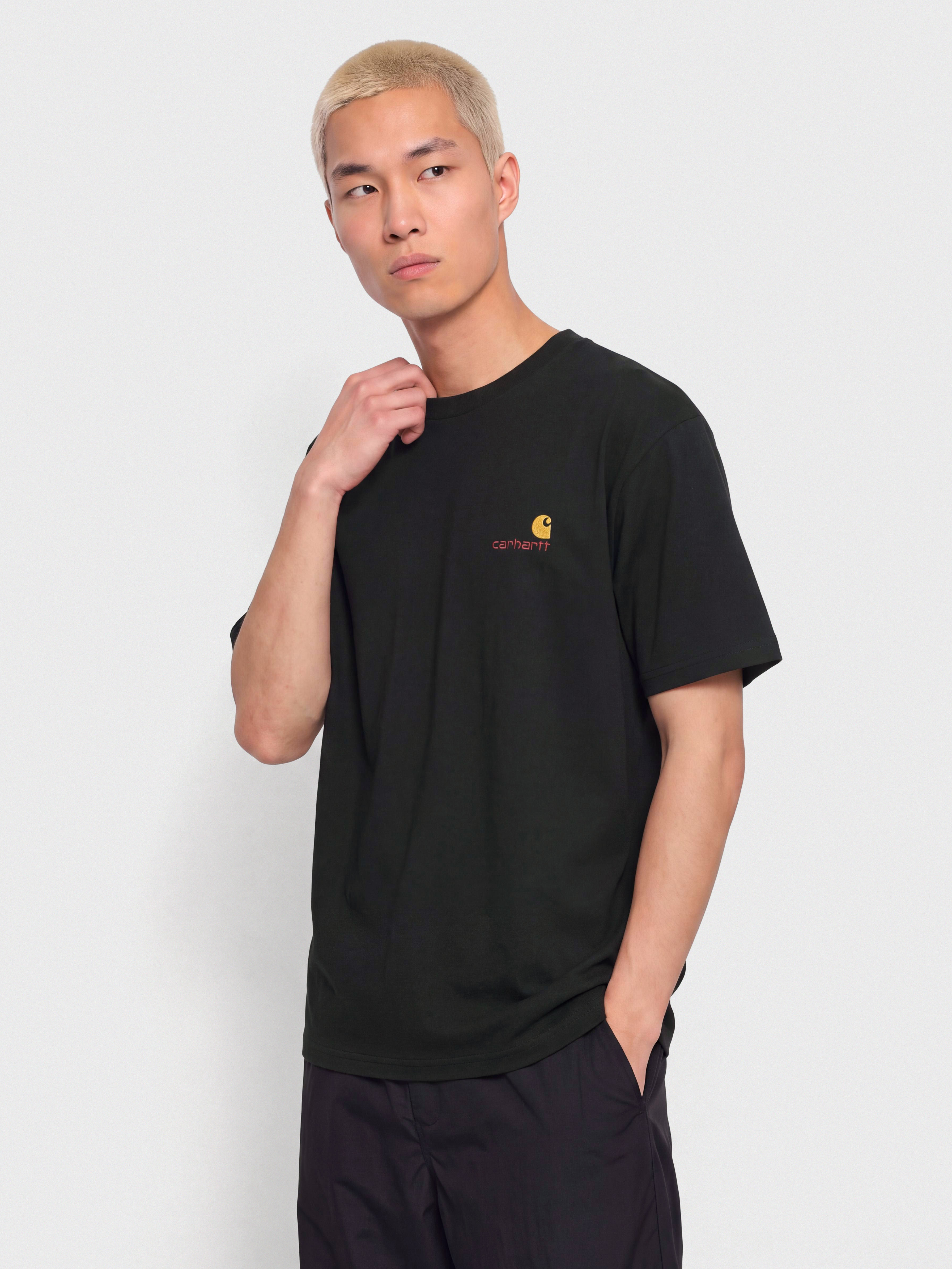 Тениска Carhartt WIP American Script (raven)