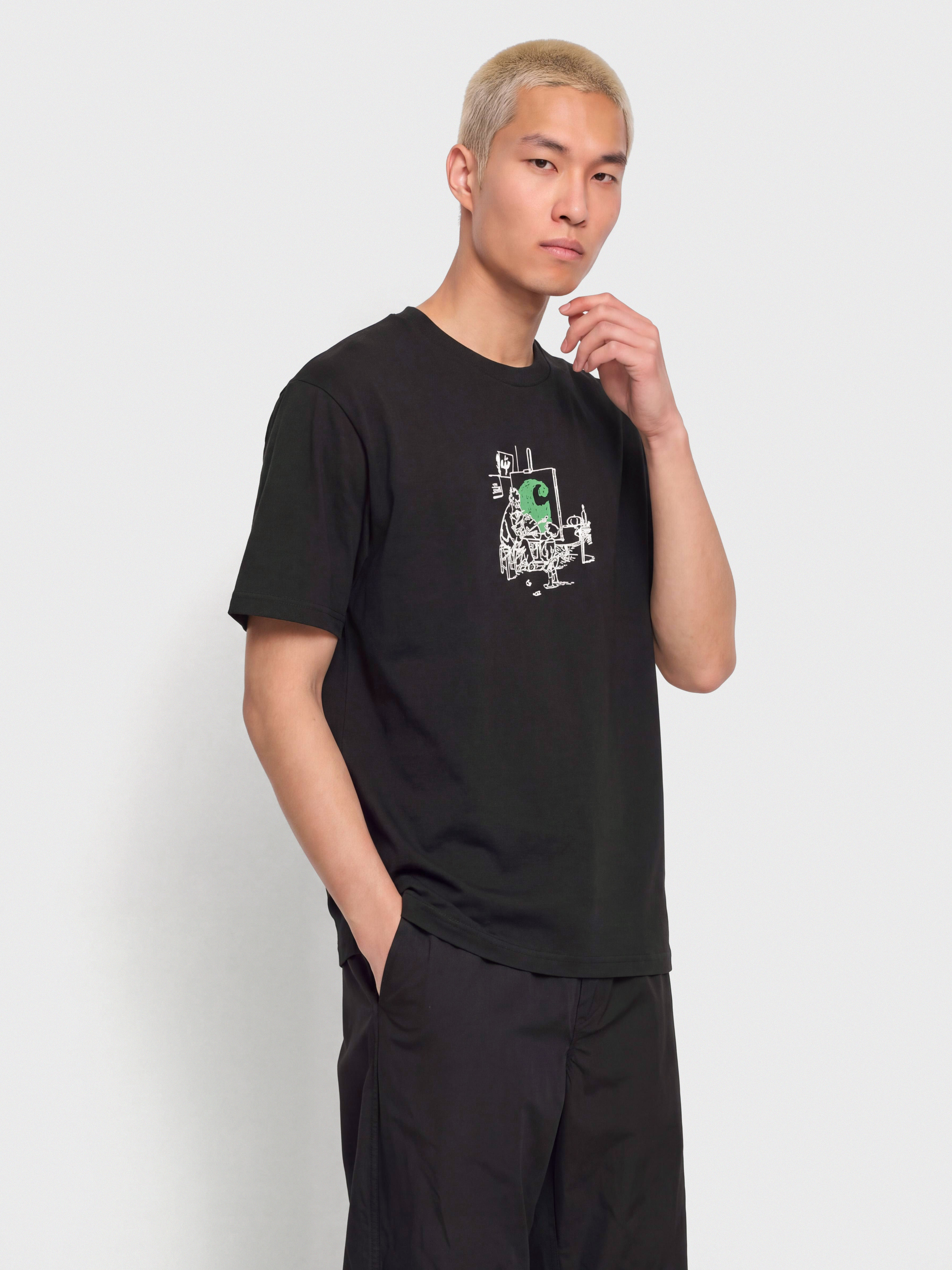 Тениска Carhartt WIP Old Painter (black)