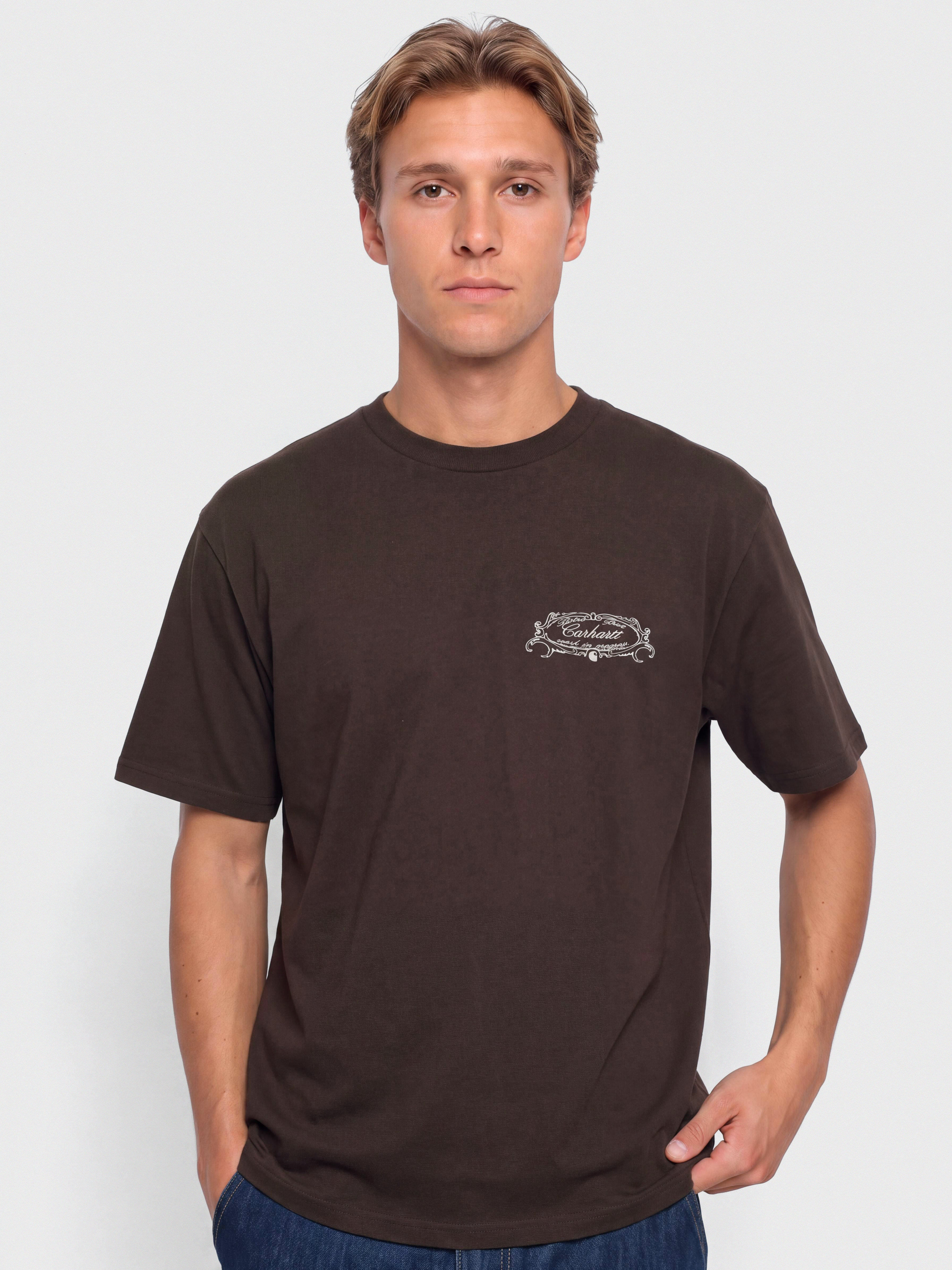 Тениска Carhartt WIP Chez WIP (palisander)