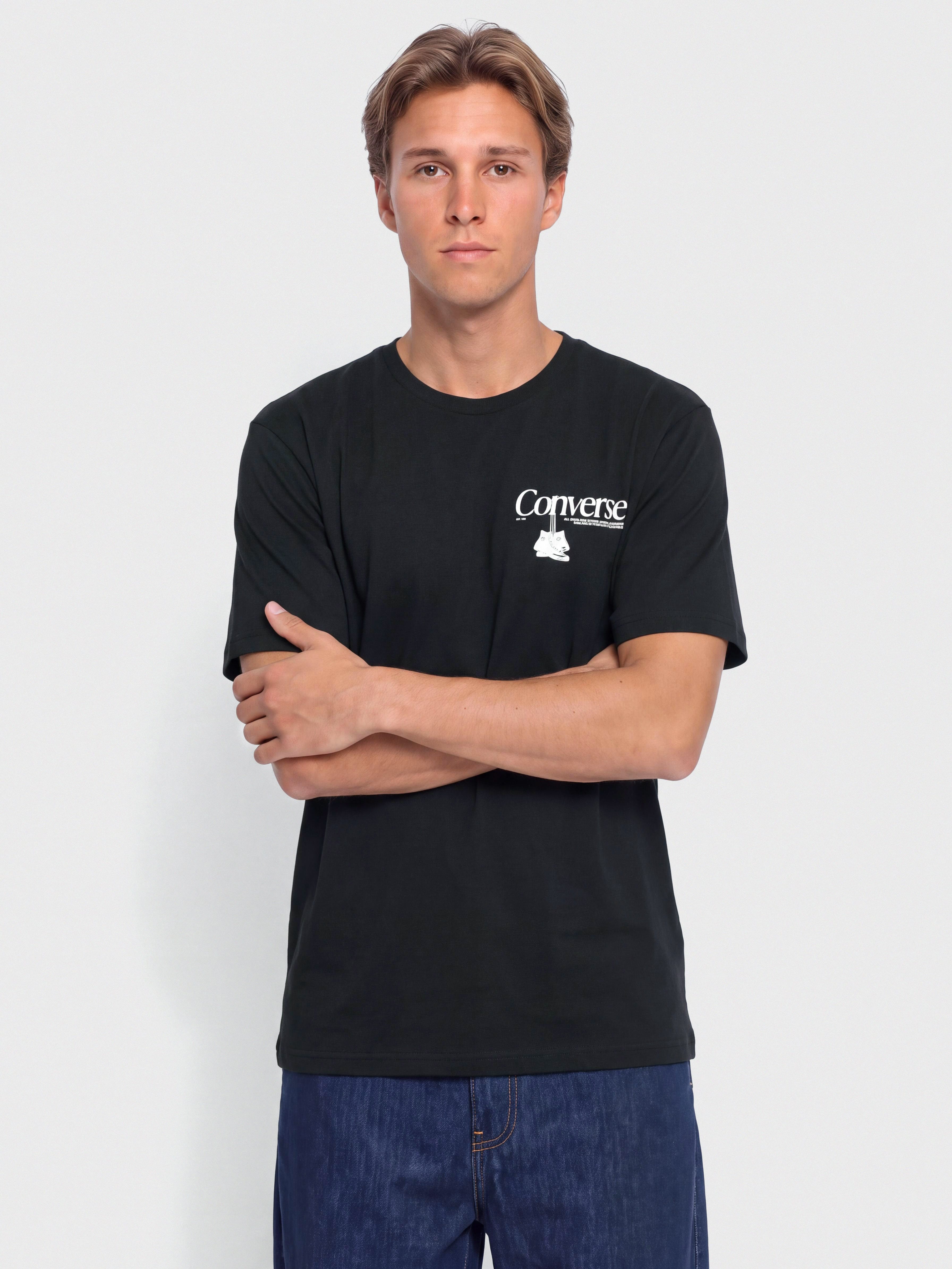 Тениска Converse Hanging Shoes (black)