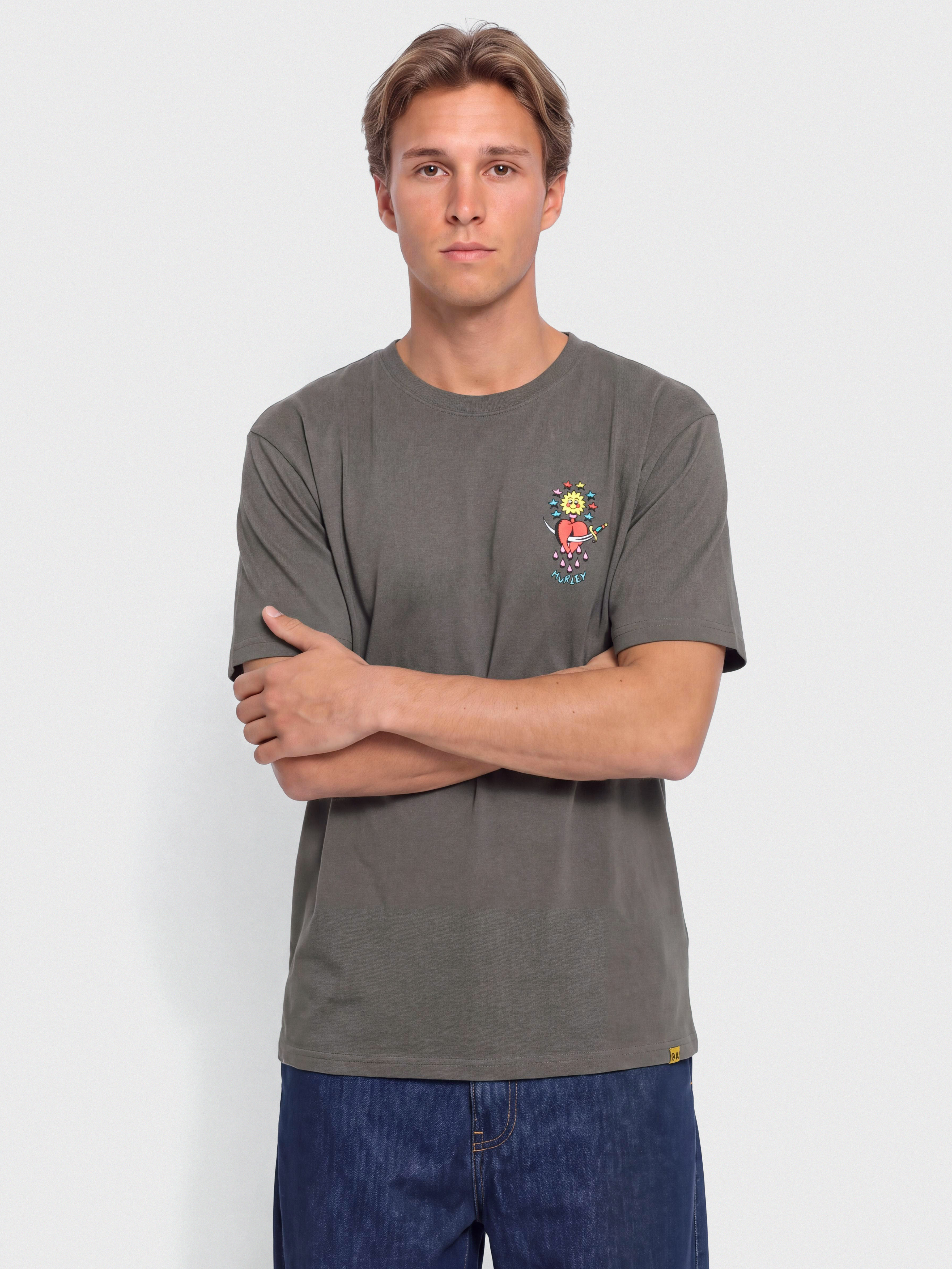 Тениска Hurley Etam Cat (grey)