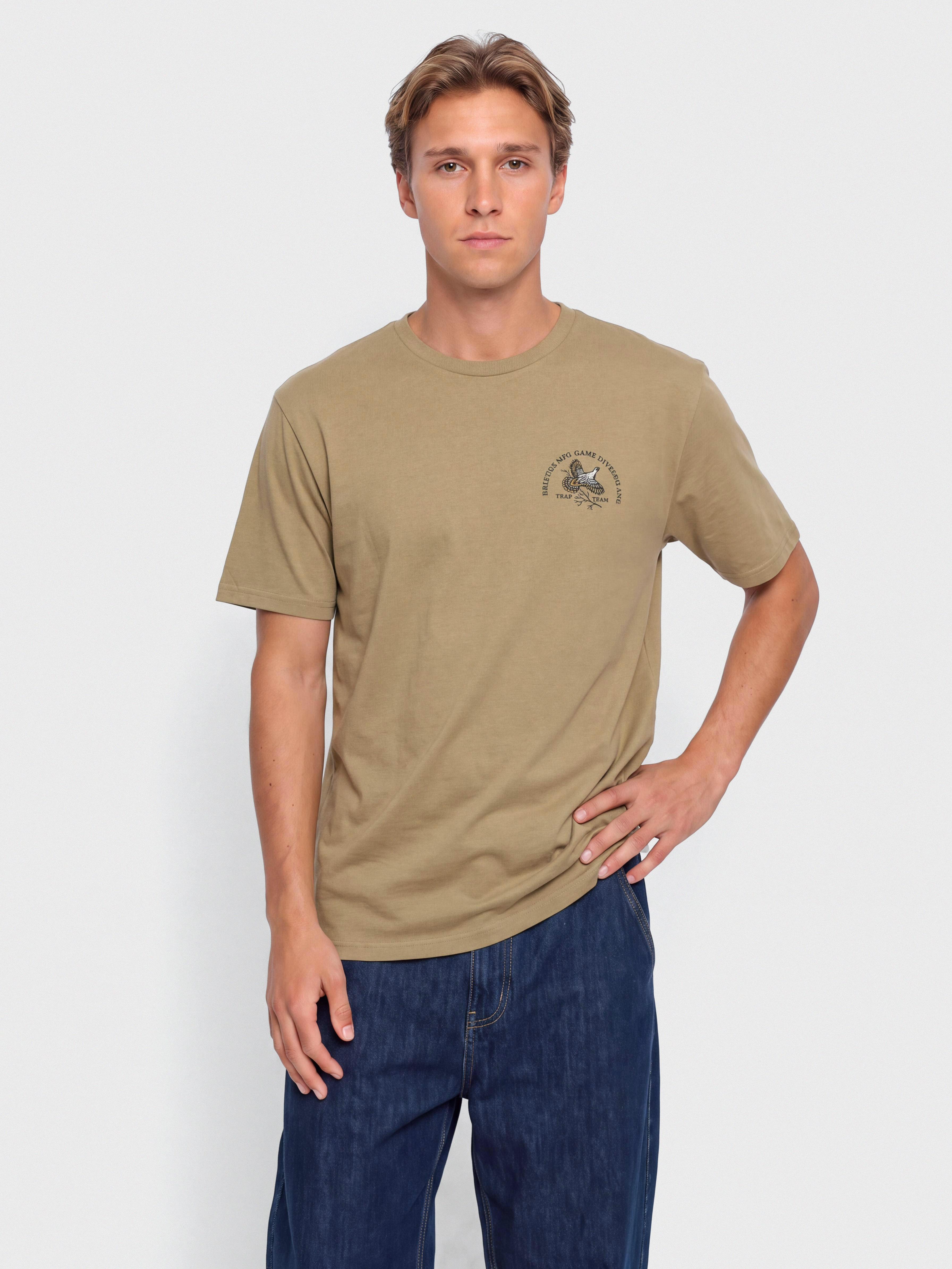 Тениска Brixton Game S/S Tlrt (khaki)