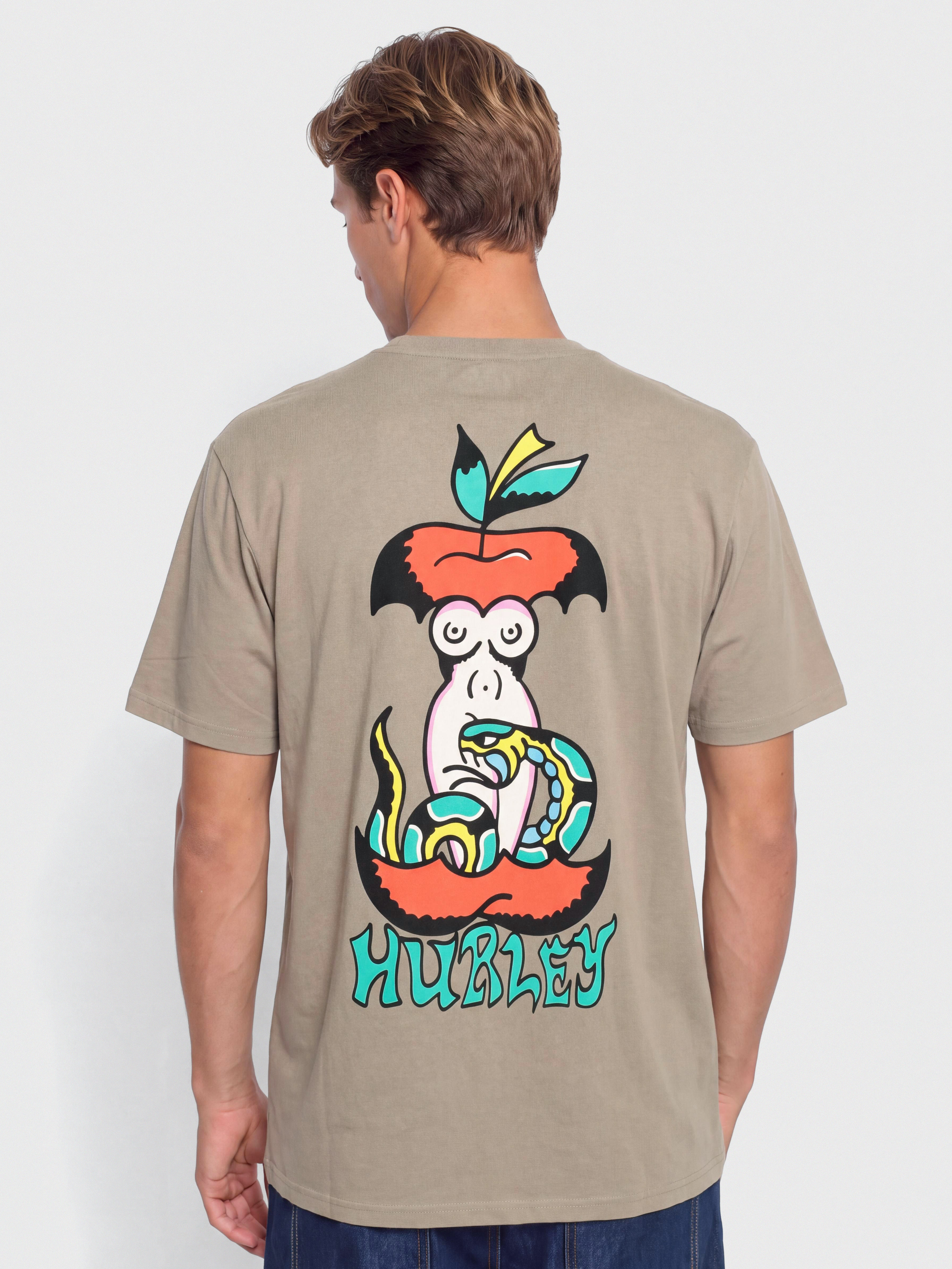 Тениска Hurley Etam Apple (taupe)