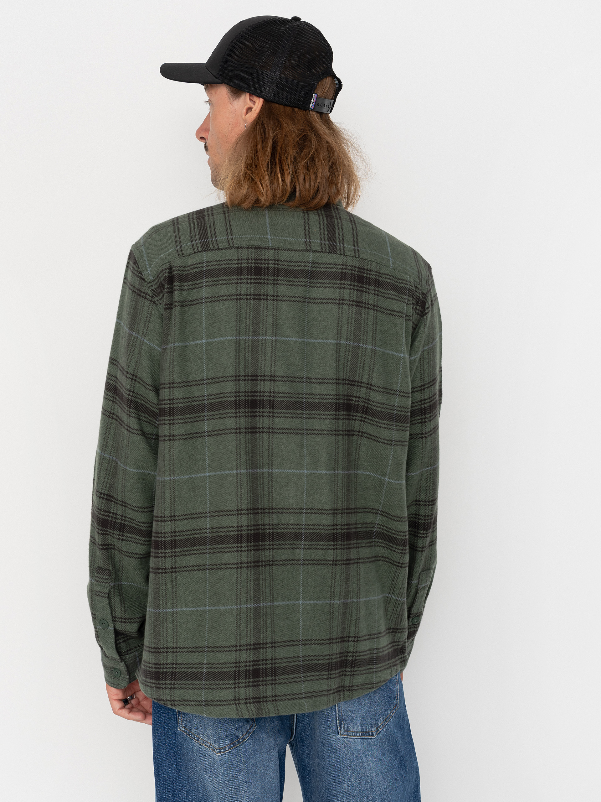 Риза Patagonia Fjord Flannel (dissolve treeline green)