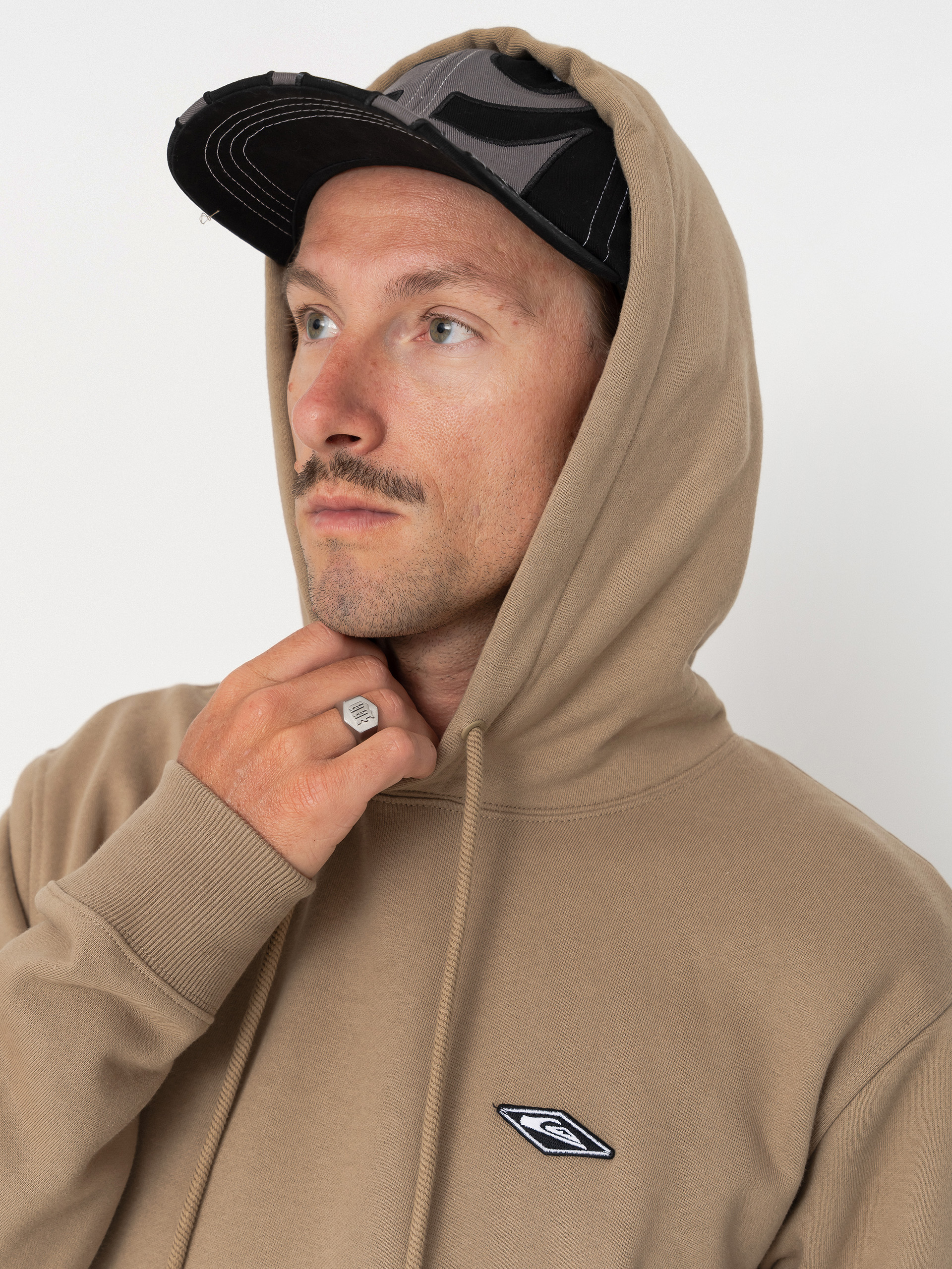 Суитшърт с качулка Quiksilver Diamond HD (elmwood)