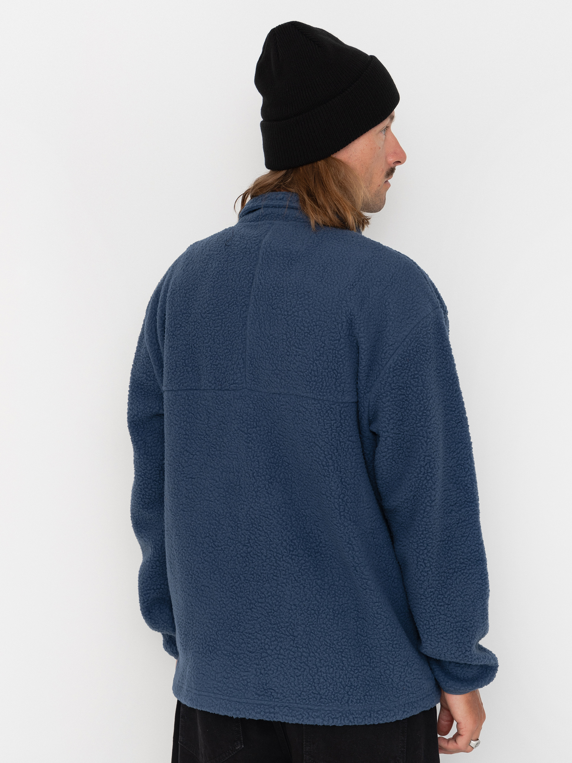 Мъжки Поларени суитшърт Quiksilver Clean Coast Fz (dark denim)