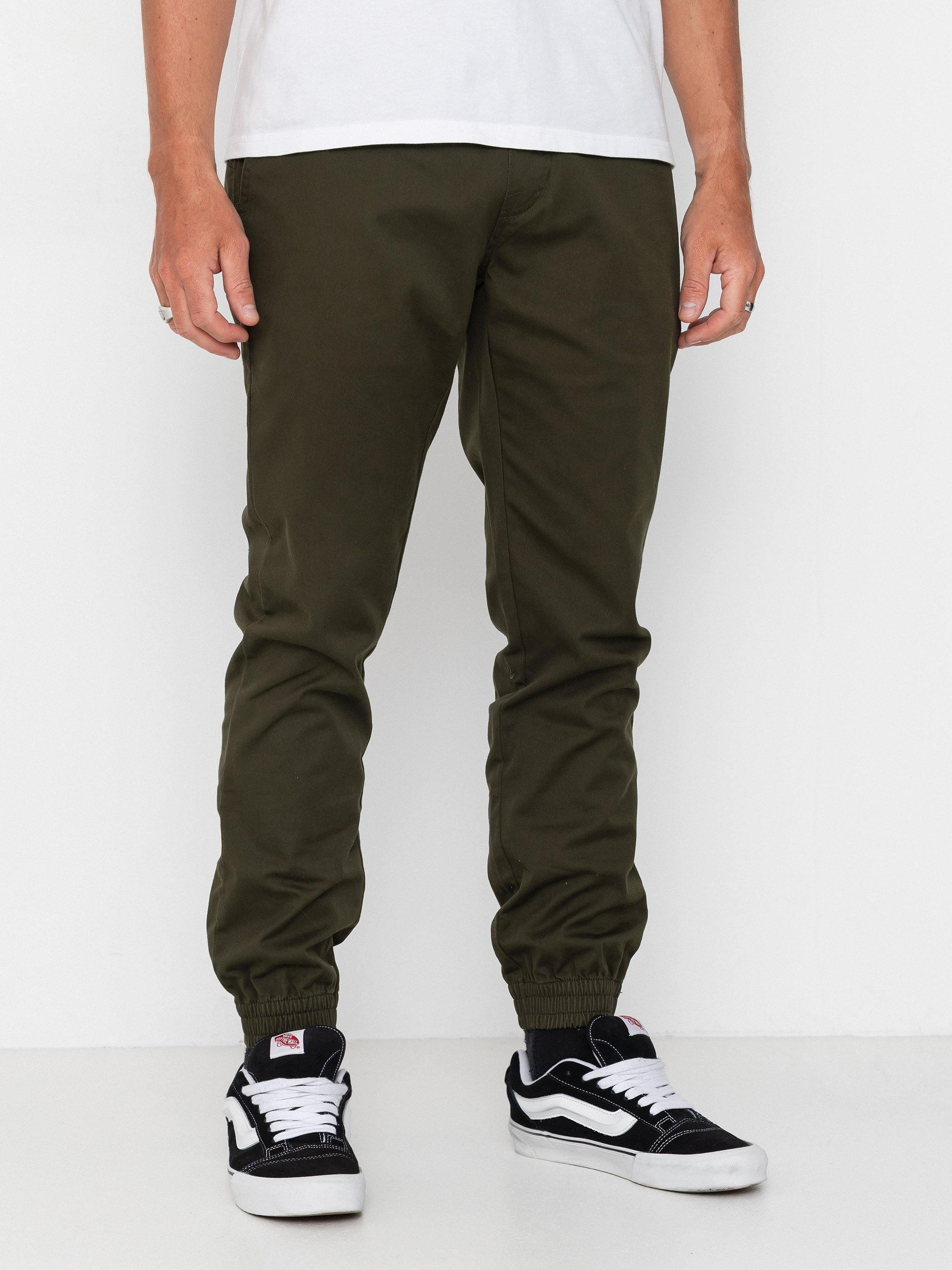 Панталони Volcom Frickin Slim Jogger (dark green)