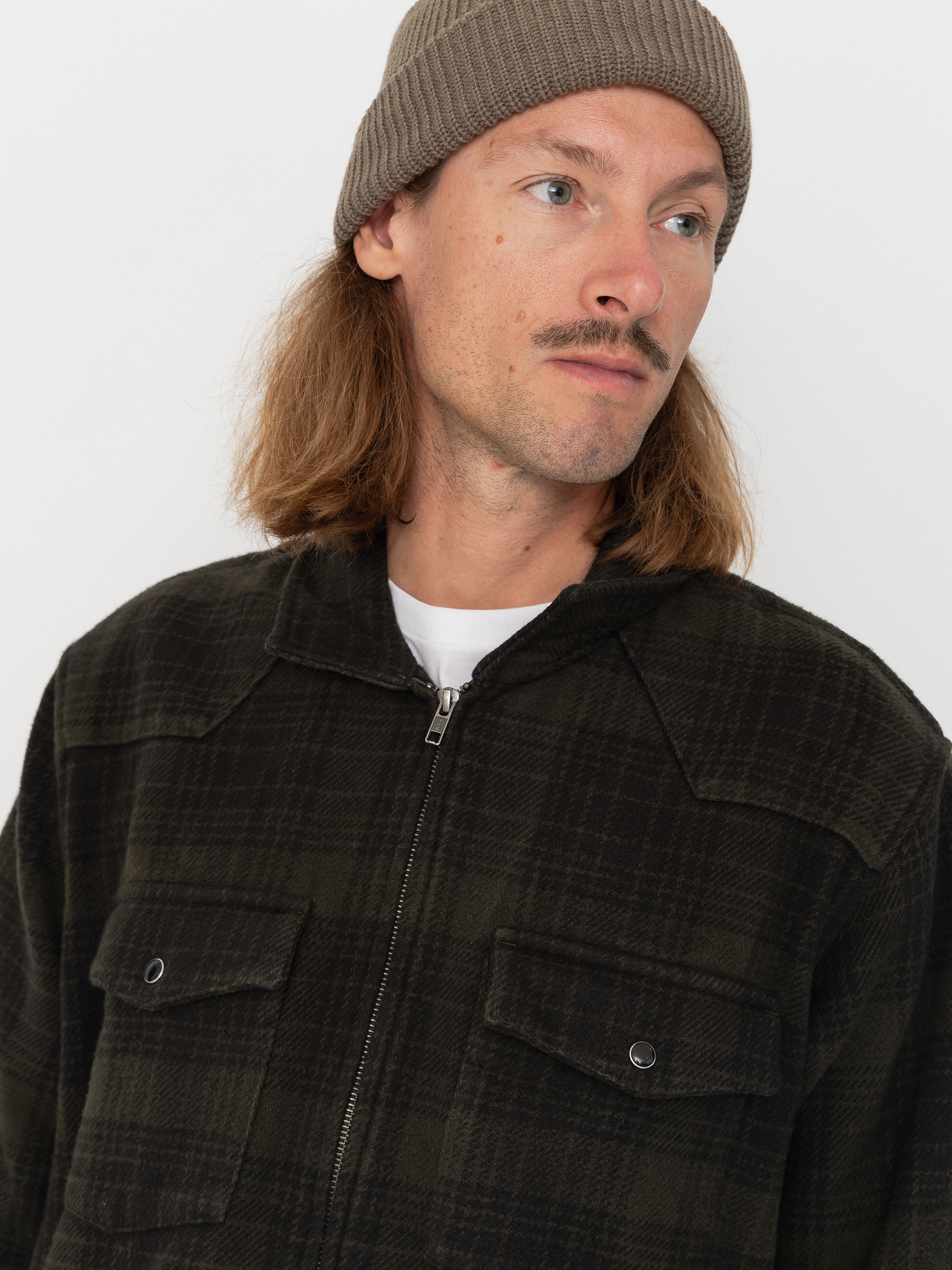 Яке OBEY Willie Zip Shirt (rosin multi)