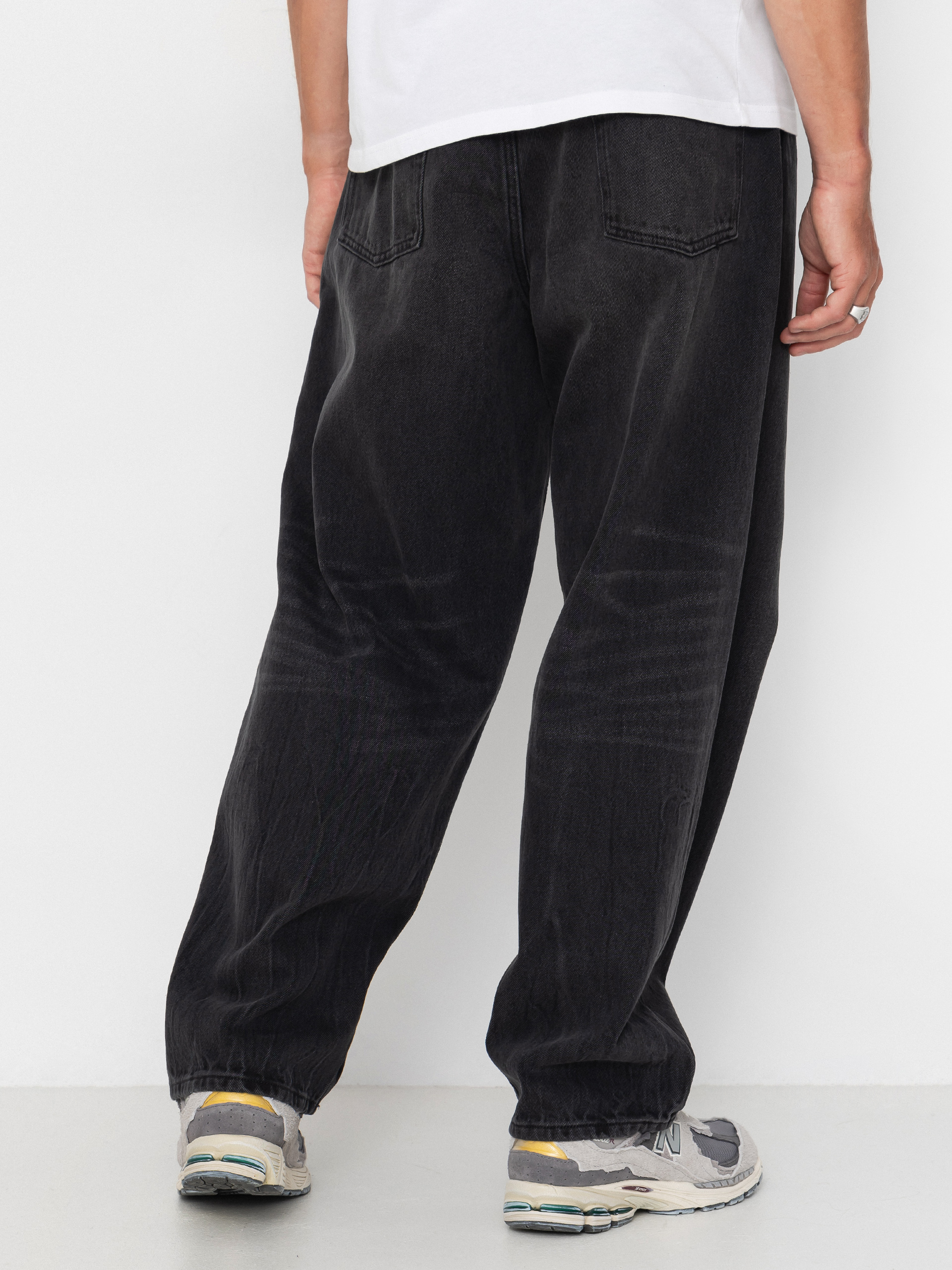 Панталони OBEY Bigwig Baggy Denim (heavy vintage black)
