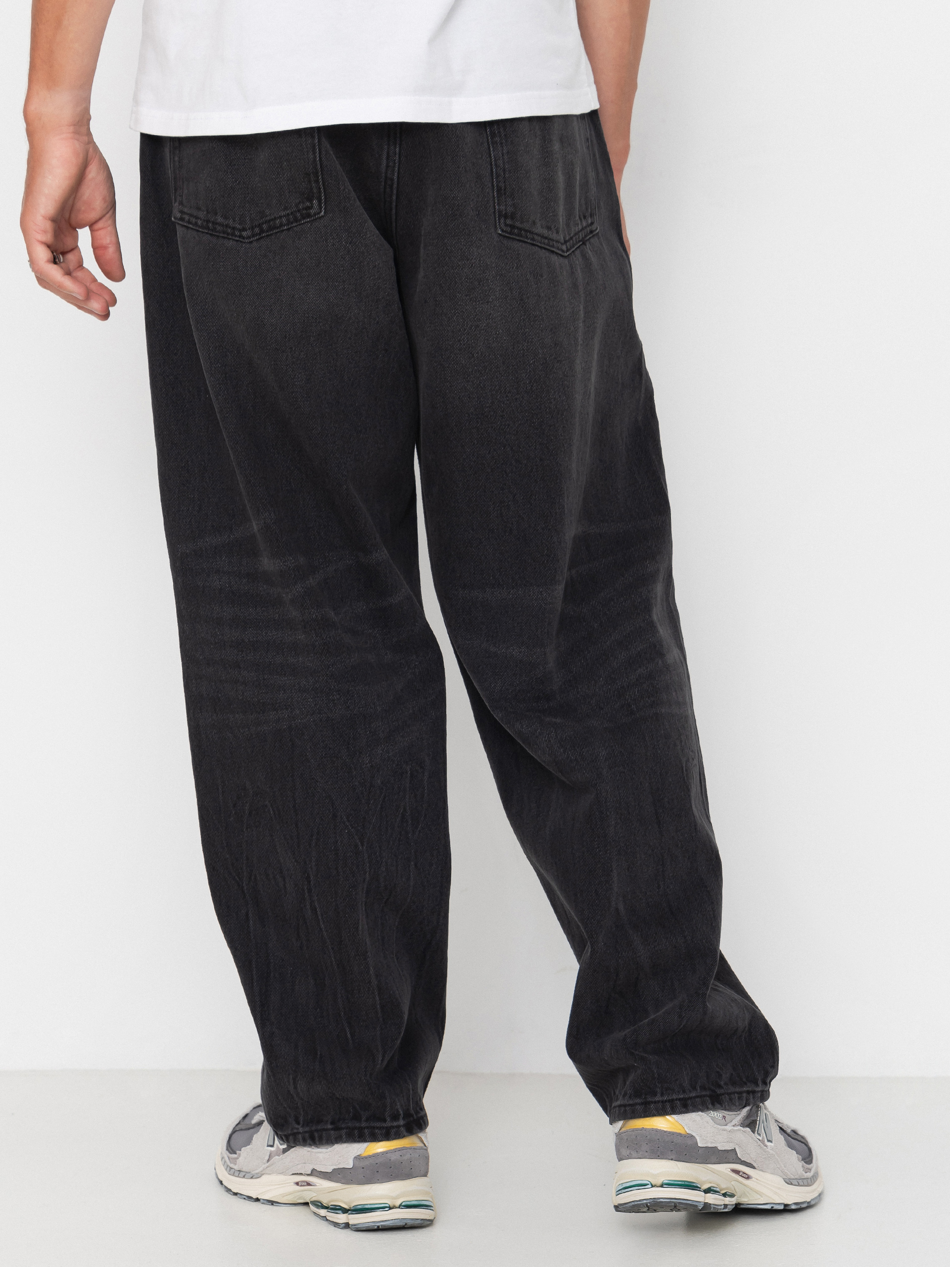 Панталони OBEY Bigwig Baggy Denim (heavy vintage black)