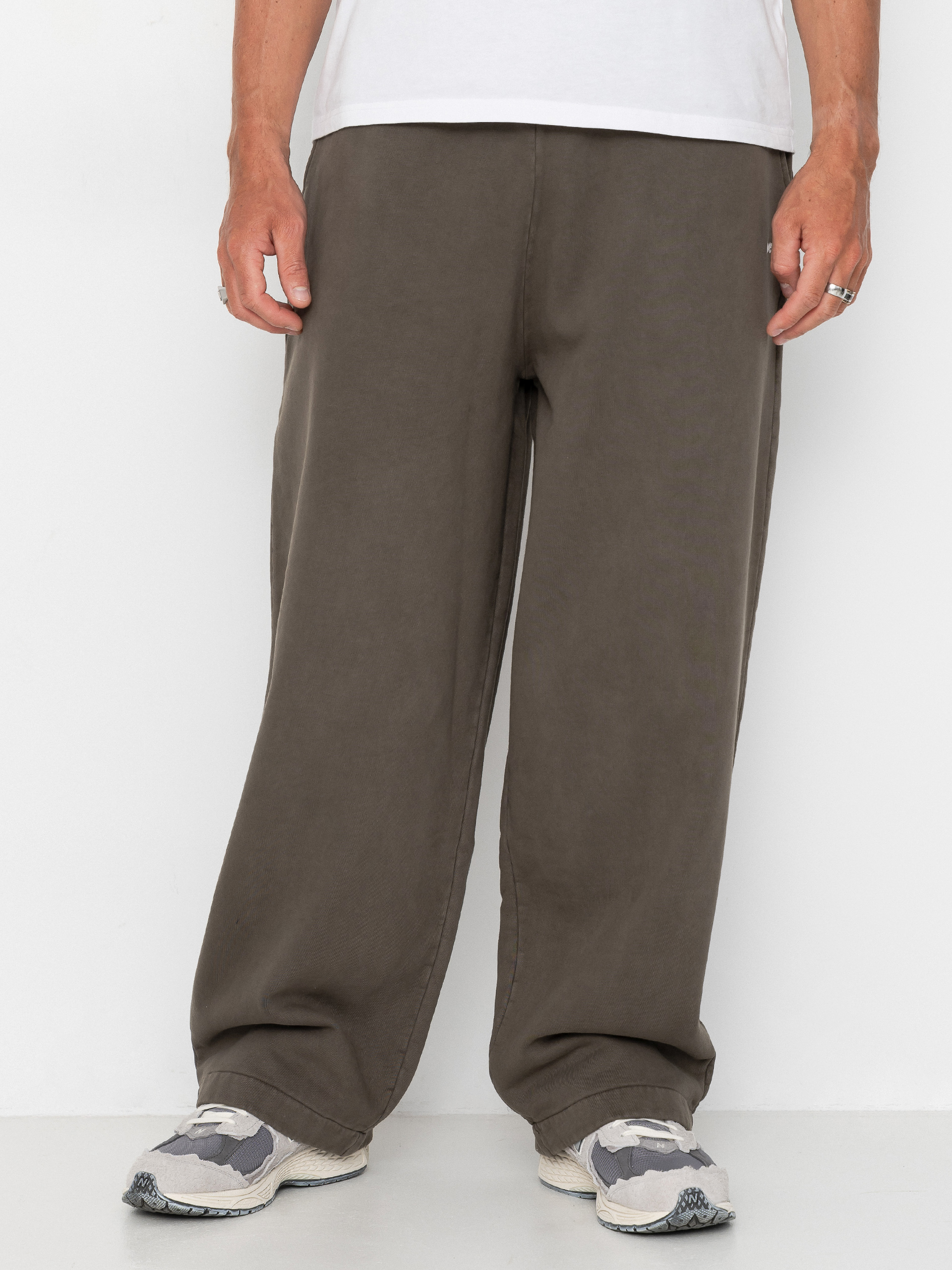 Панталони OBEY Lowercase Pigment Straight (pigment black olive)