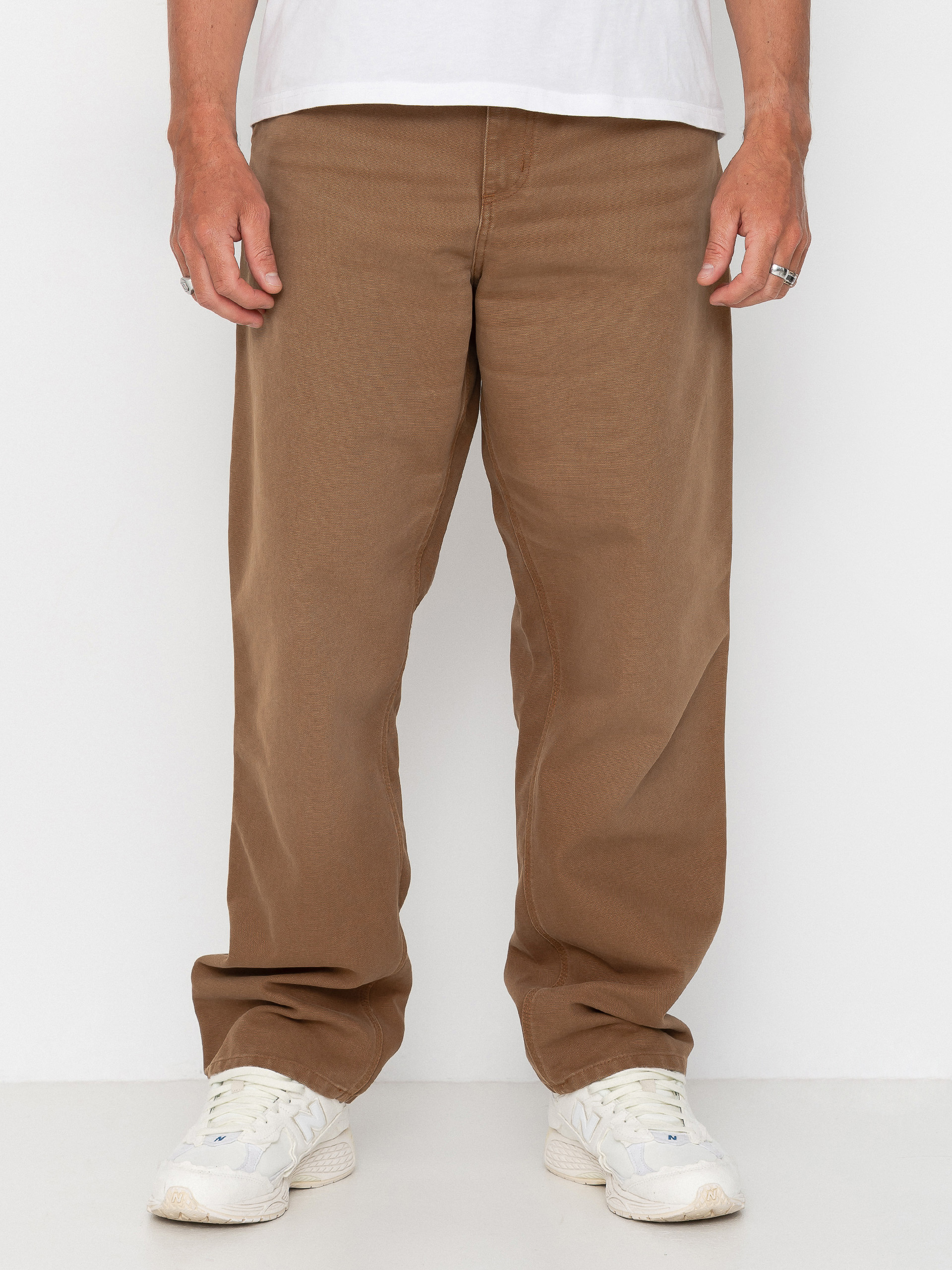 Панталони Carhartt WIP Single Knee (wip h brown/stone canvas)
