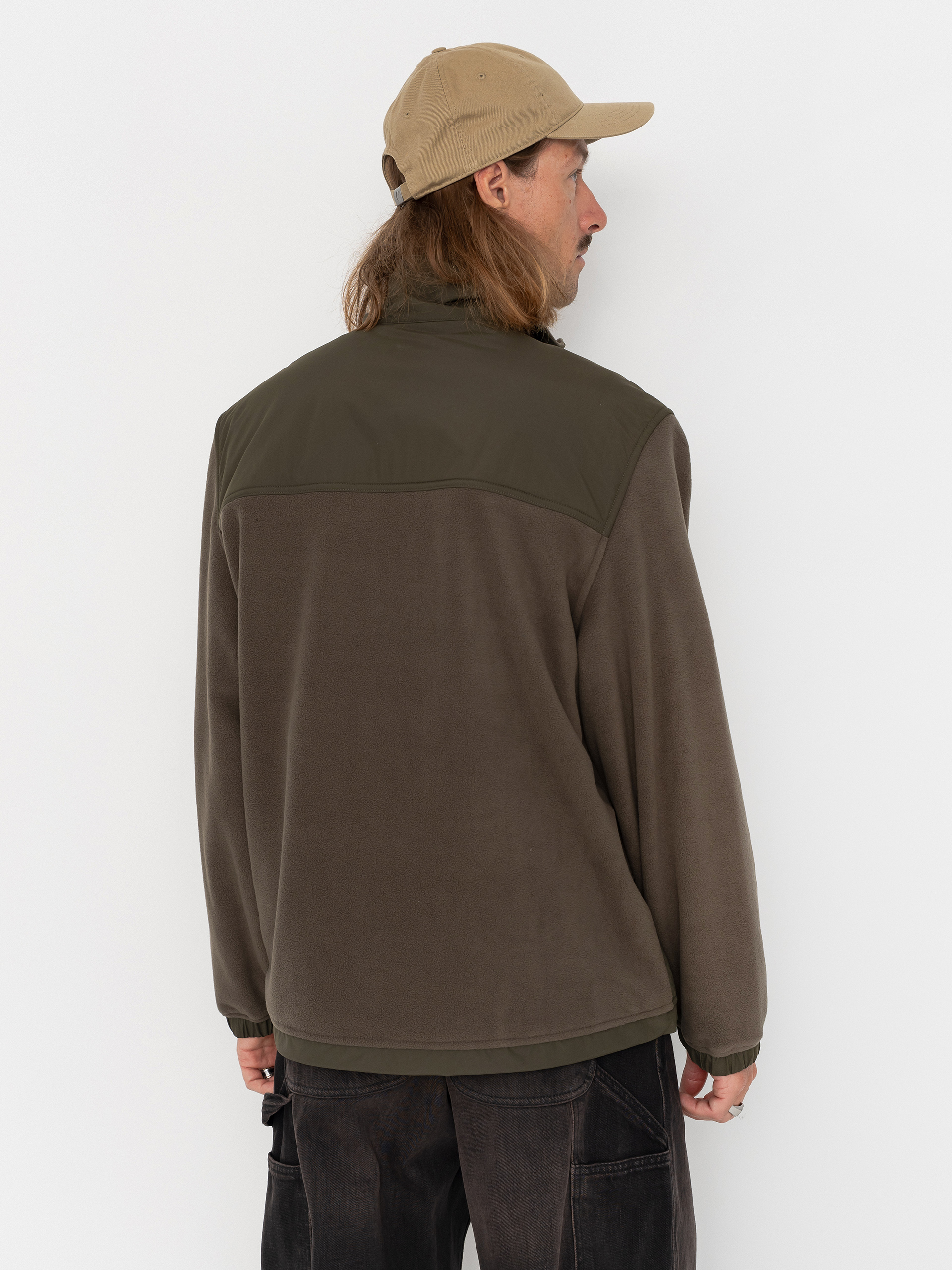 Мъжки Поларени суитшърт Carhartt WIP Edmore (cypress/black)