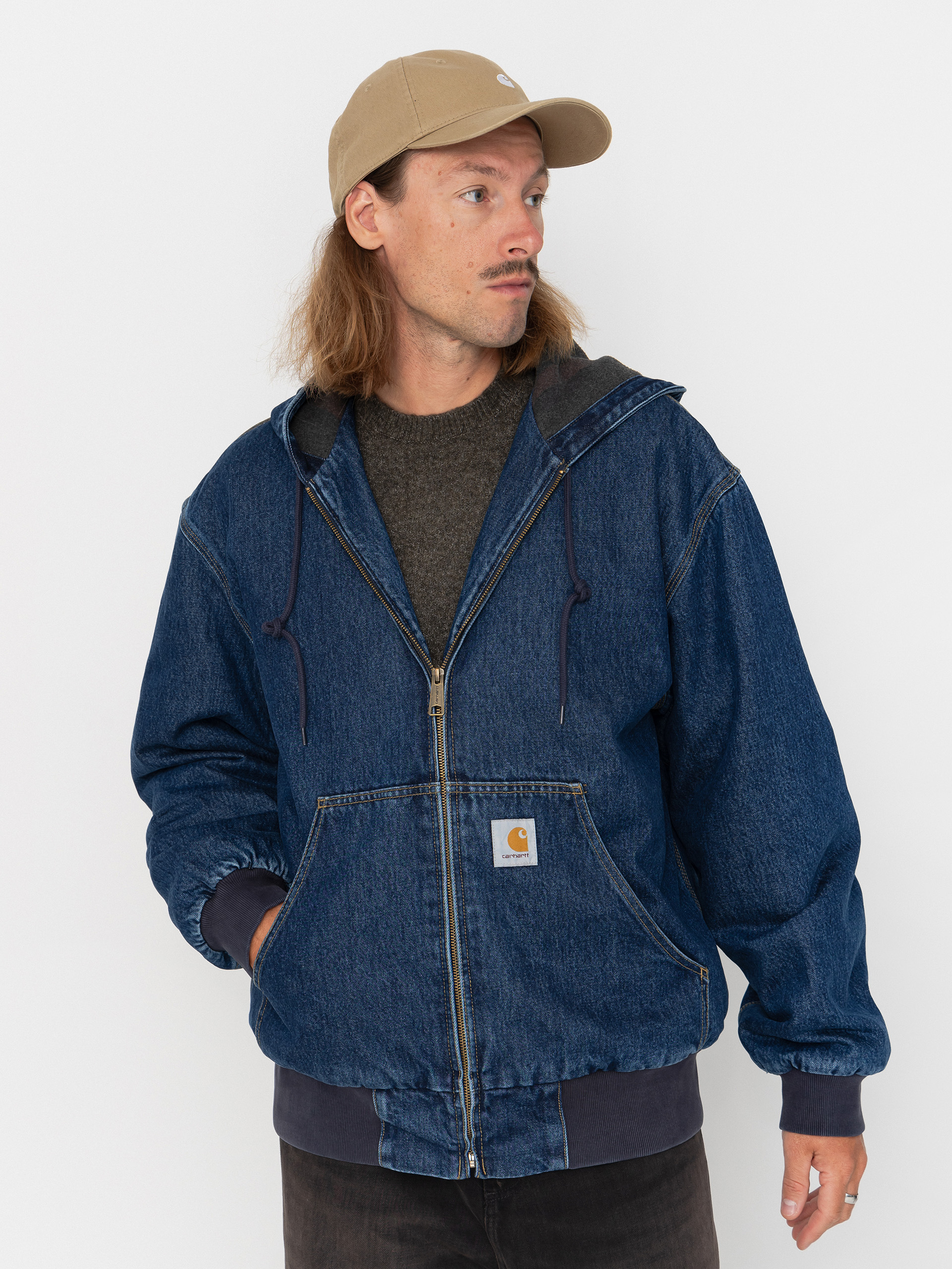 Яке Carhartt WIP OG Active (blue/stone washed)