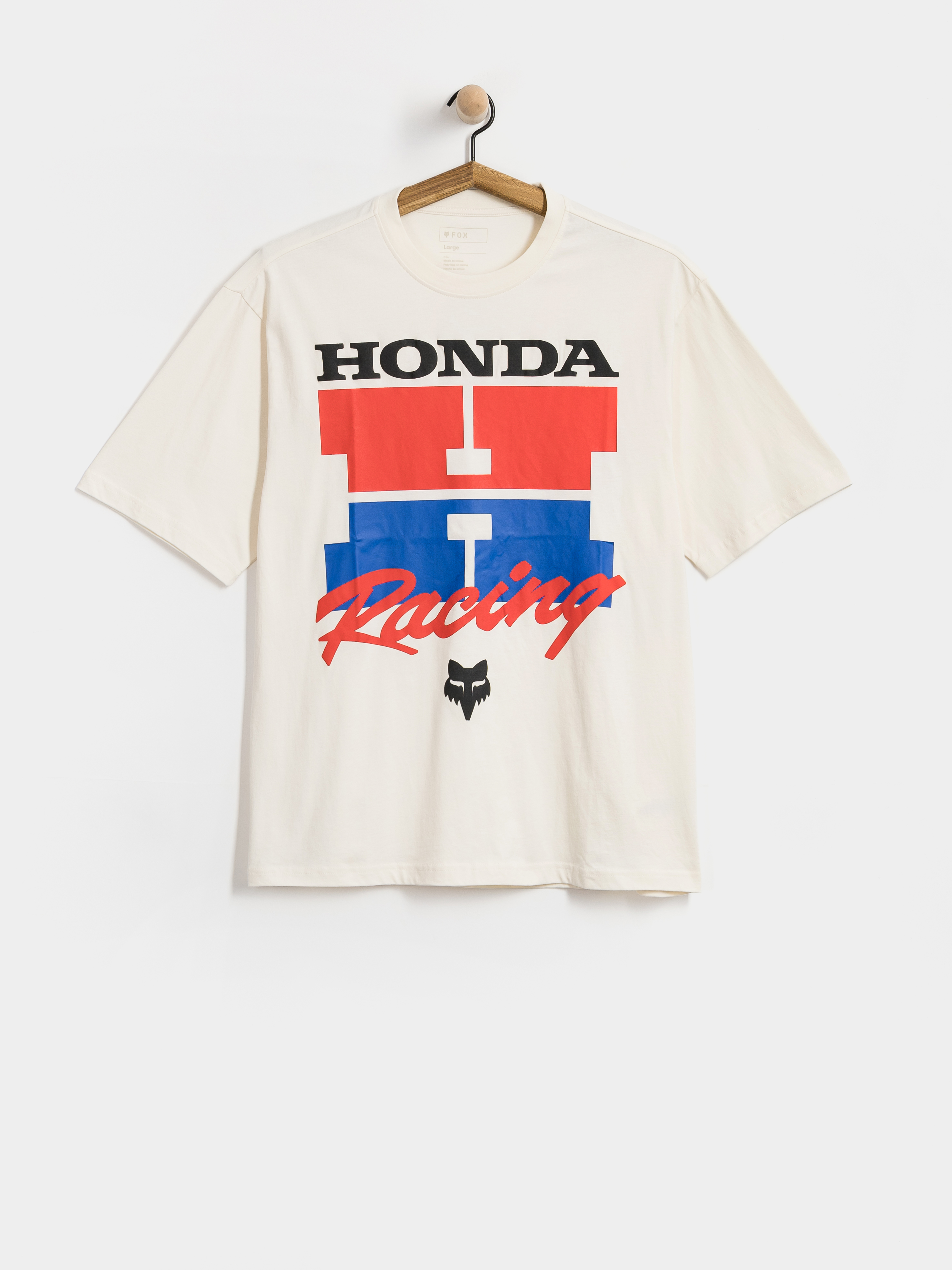 Тениска Fox Honda Midweight (off white)