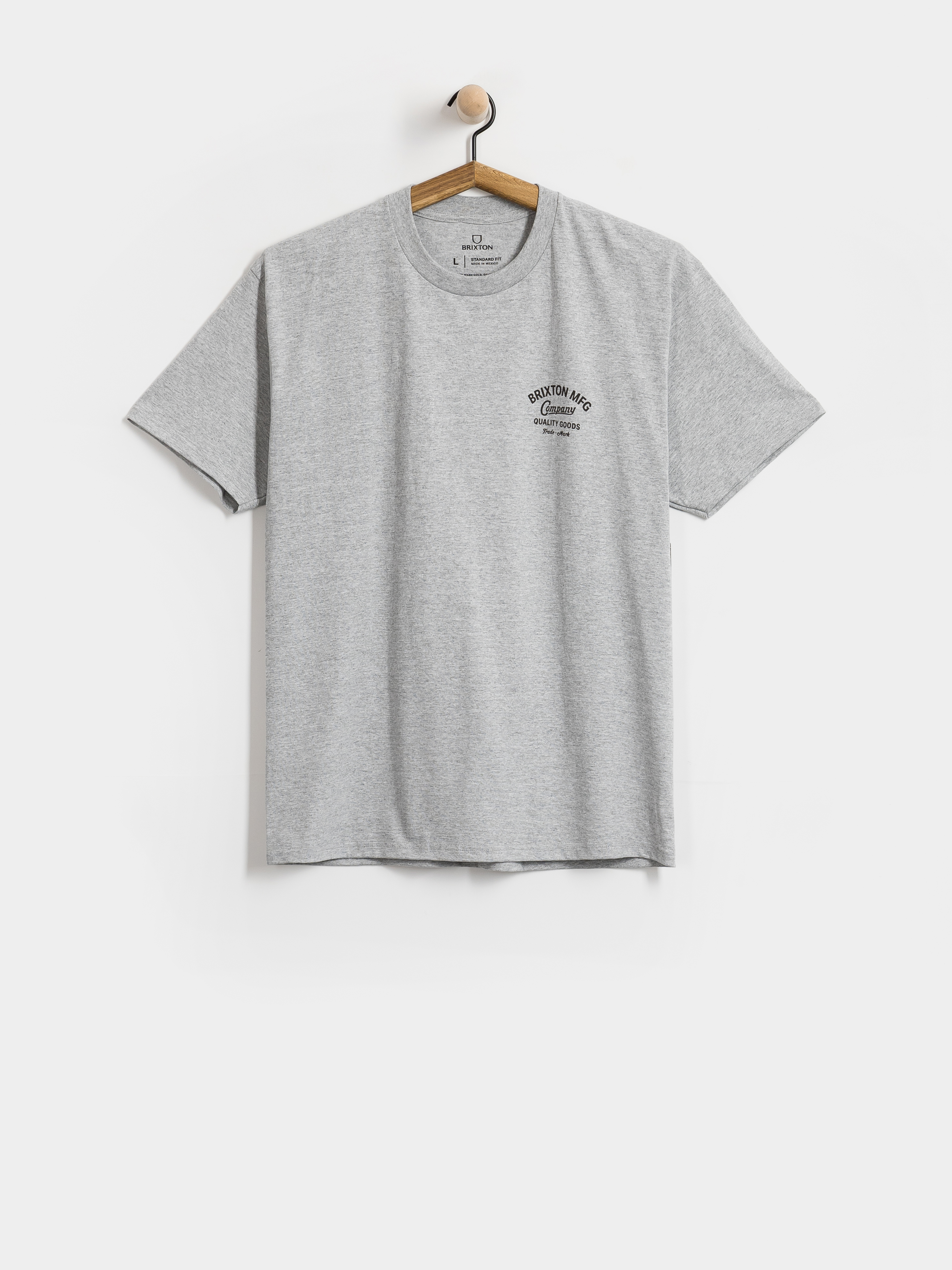 Тениска Brixton Straton Stnd (heather grey)