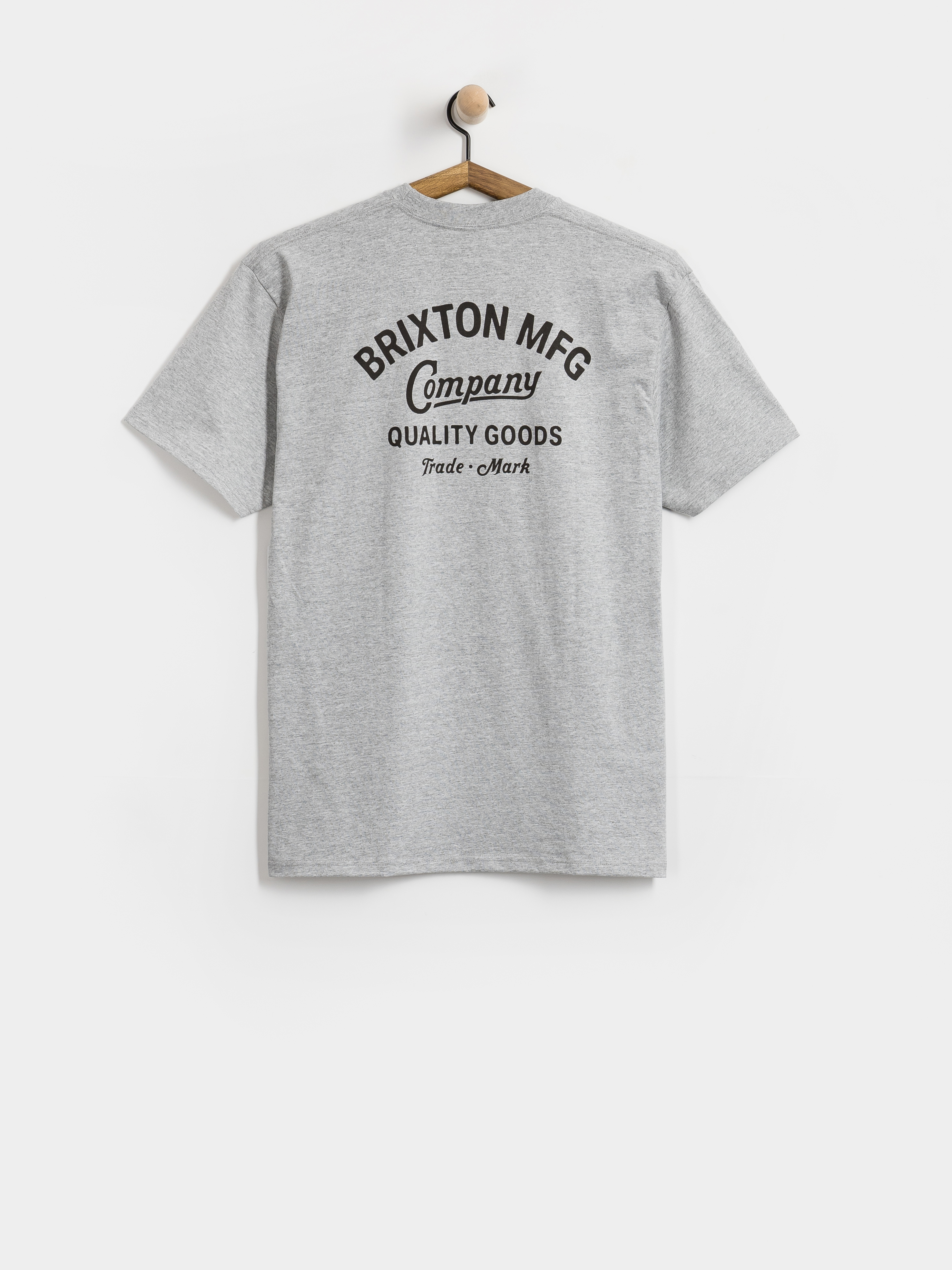 Тениска Brixton Straton Stnd (heather grey)