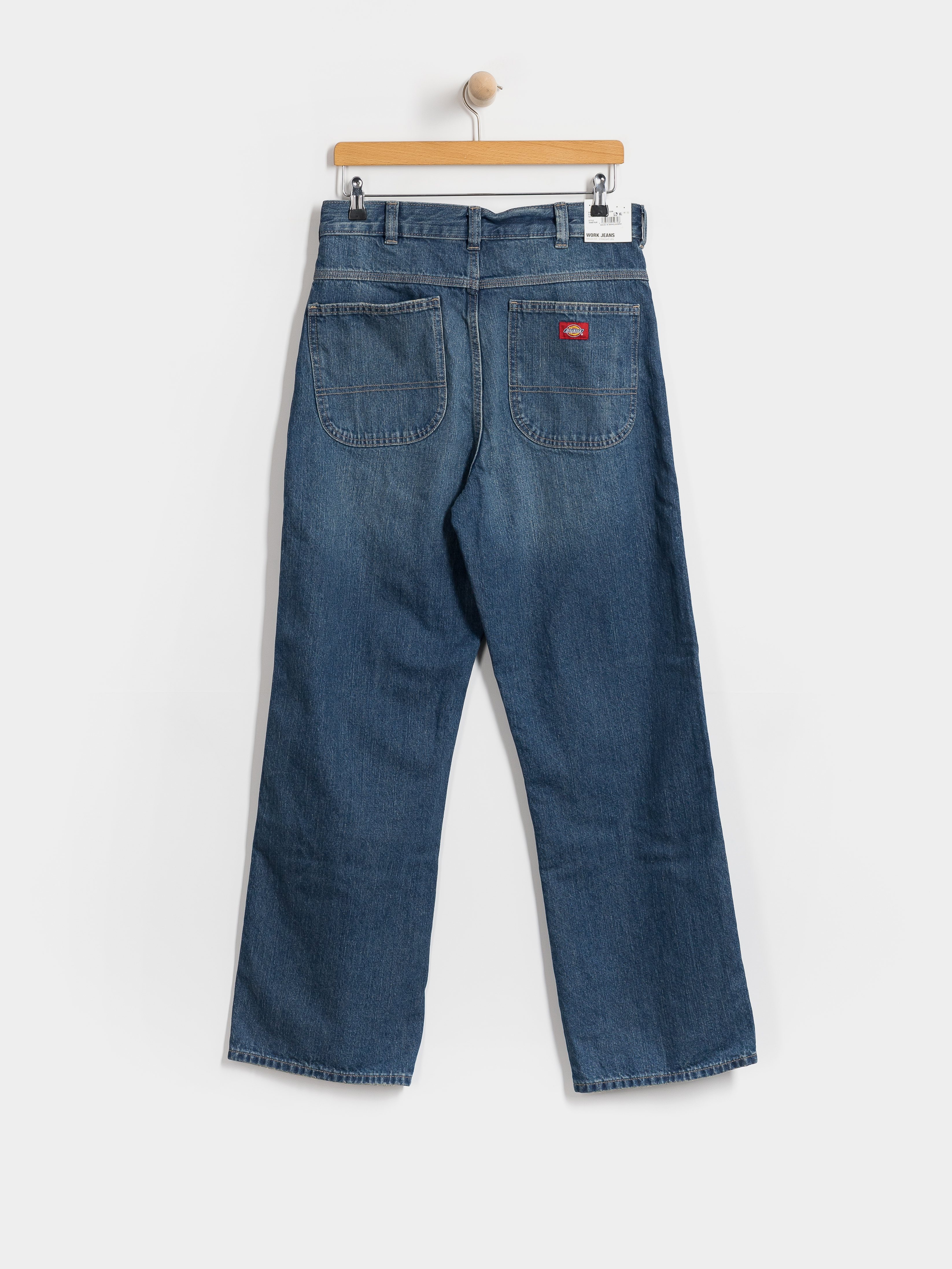 Панталони Dickies Springerville Baggy Straight Work Jeans (mid blue fade wash)