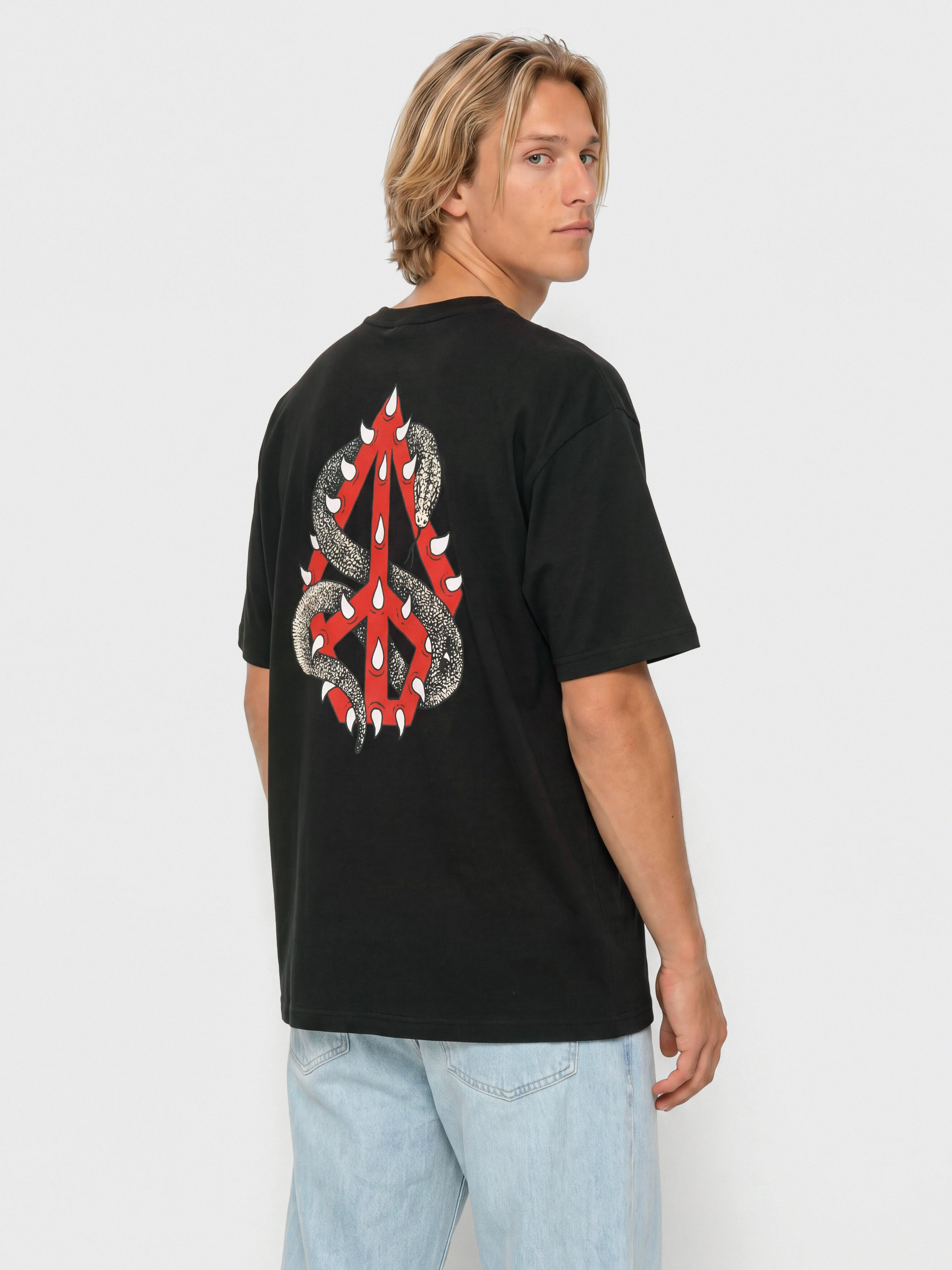 Тениска Volcom Snake Peace Lse (black)