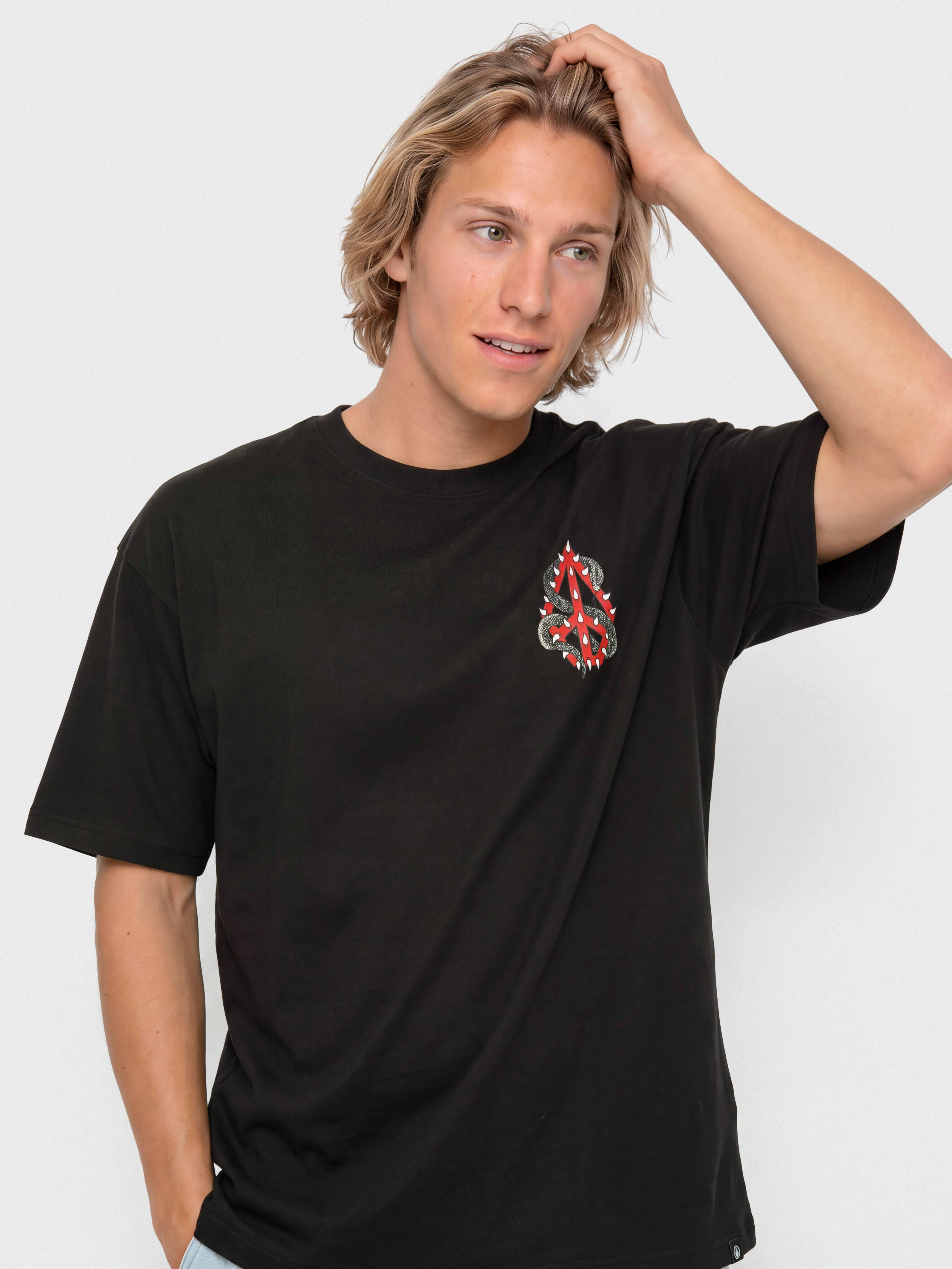 Тениска Volcom Snake Peace Lse (black)