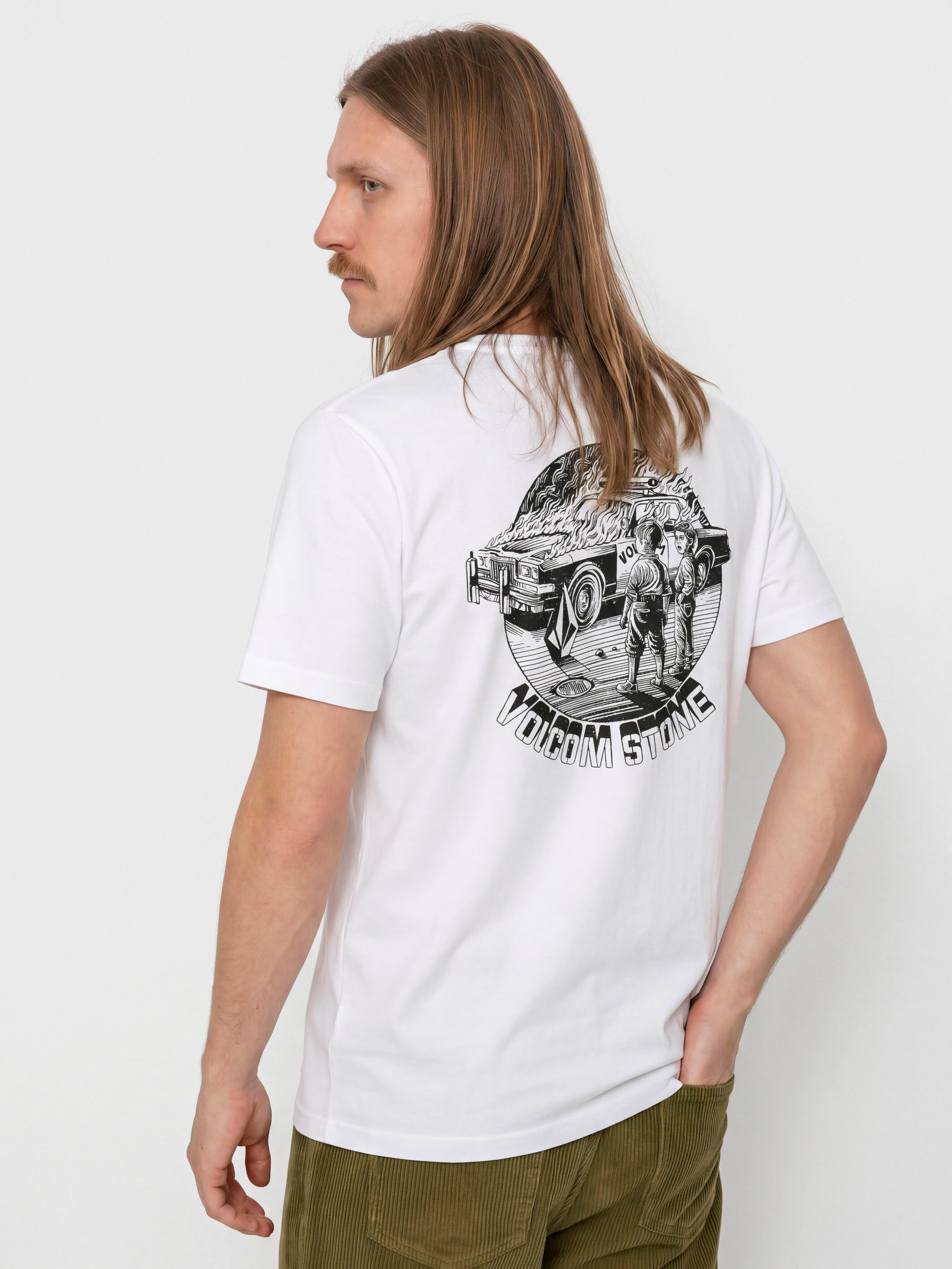 Тениска Volcom Firecar (white)