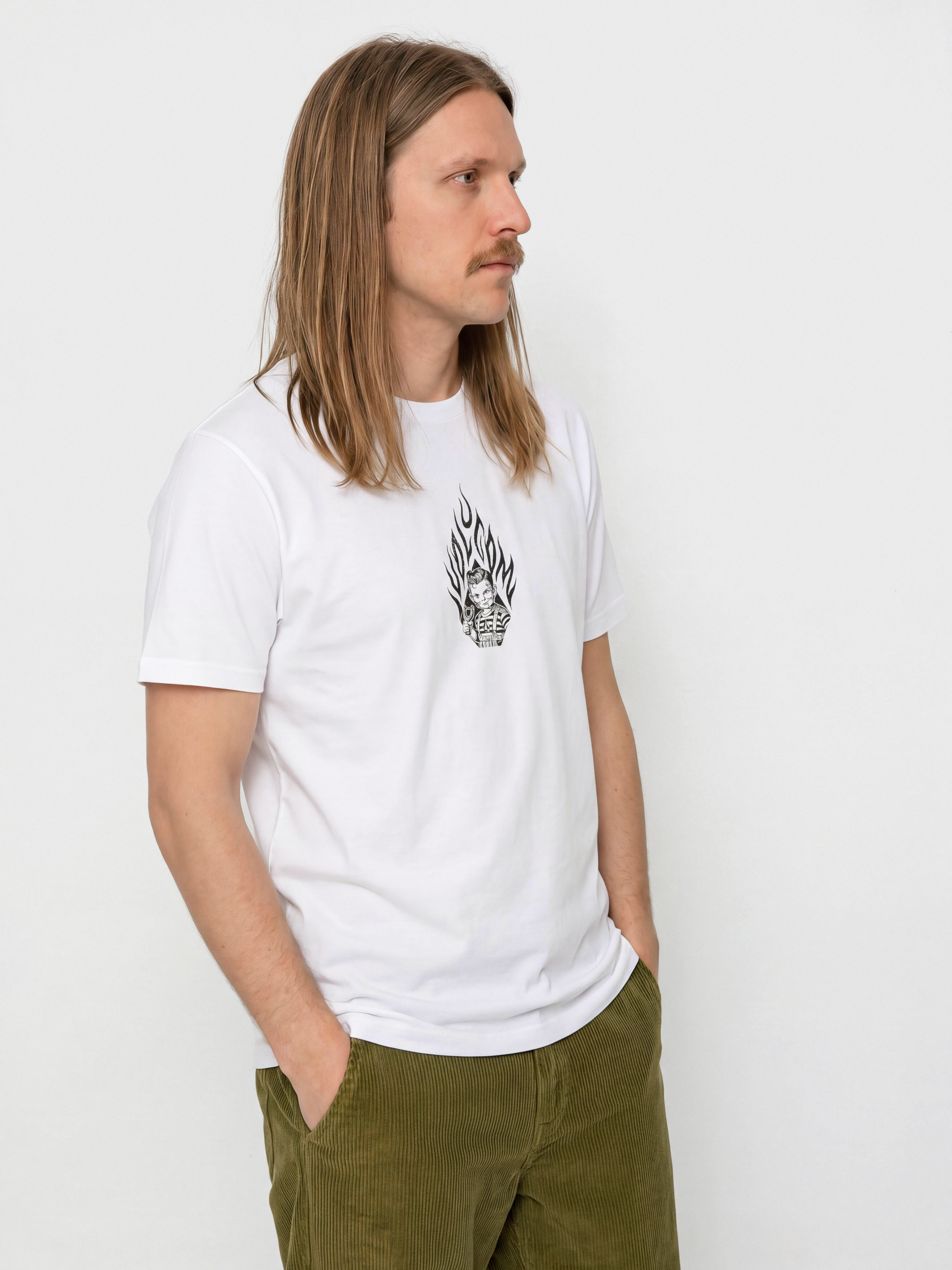 Тениска Volcom Firecar (white)
