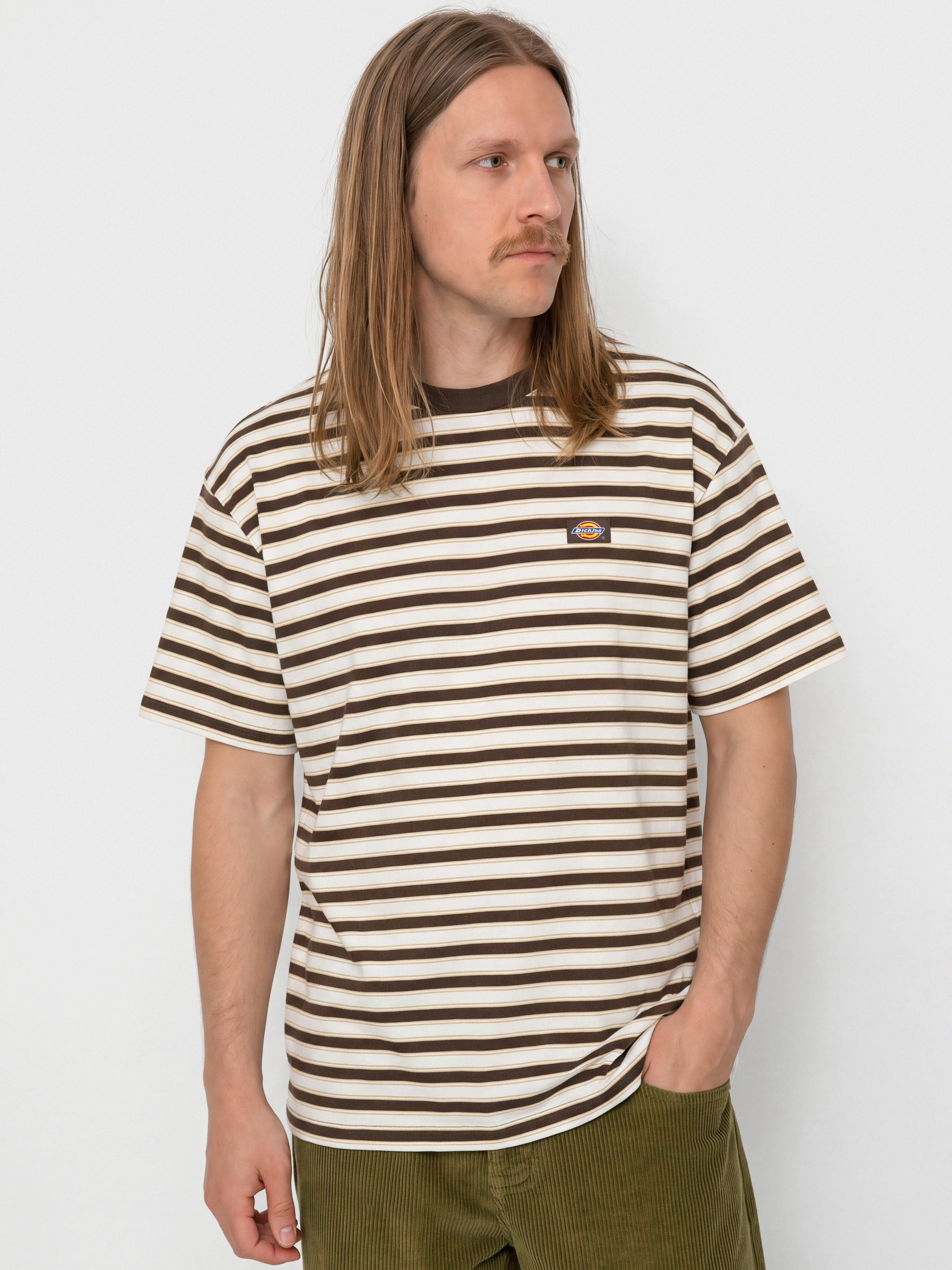 Тениска Dickies Stripe (chocolate brown)