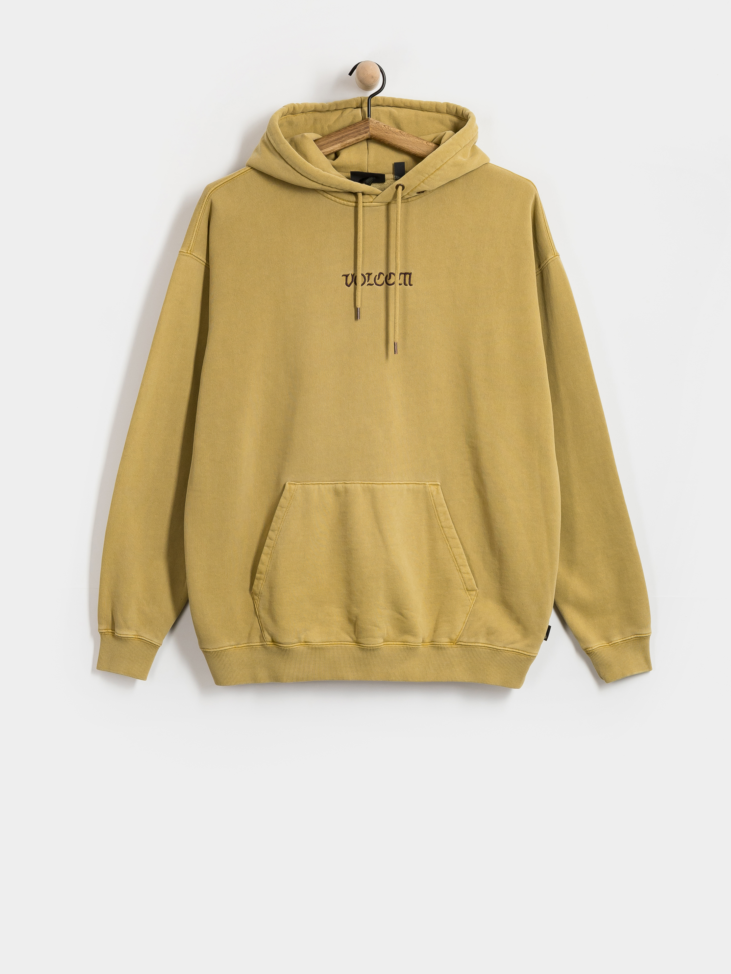 Суитшърт с качулка Volcom Big Stone HD (mustard)