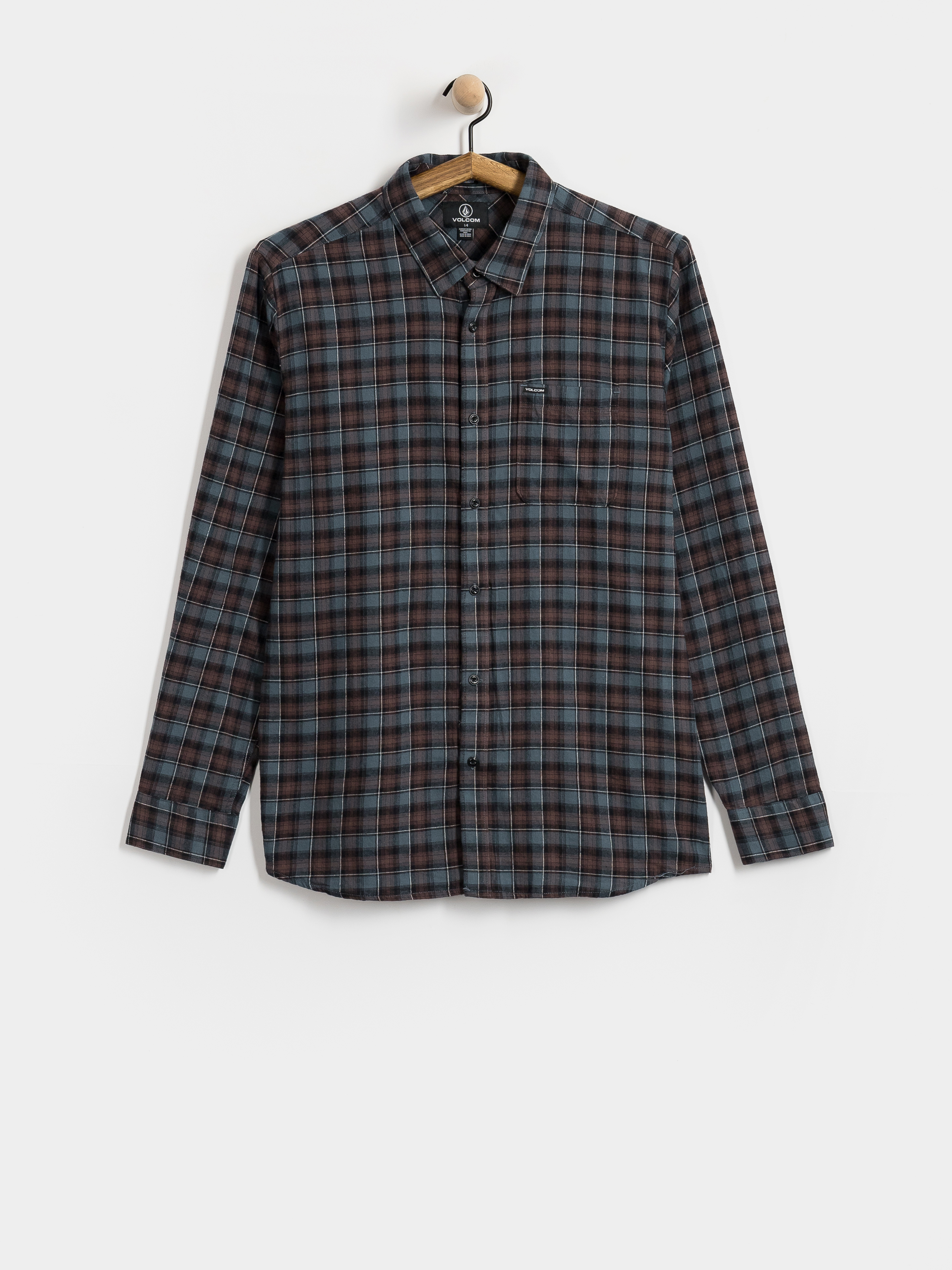 Риза Volcom Caden Plaid Ls (raisin)