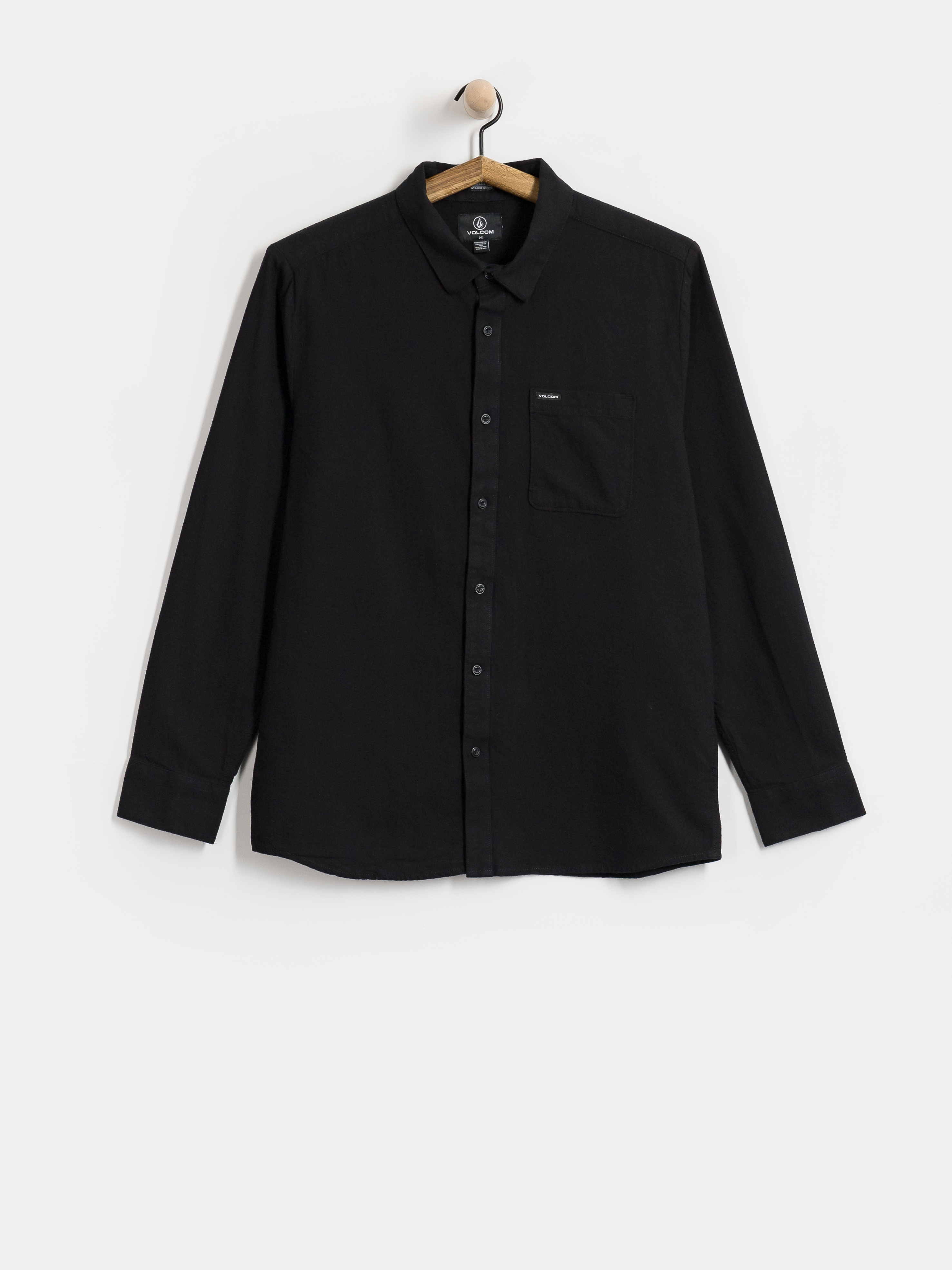 Риза Volcom Caden Solid Ls (antique black)