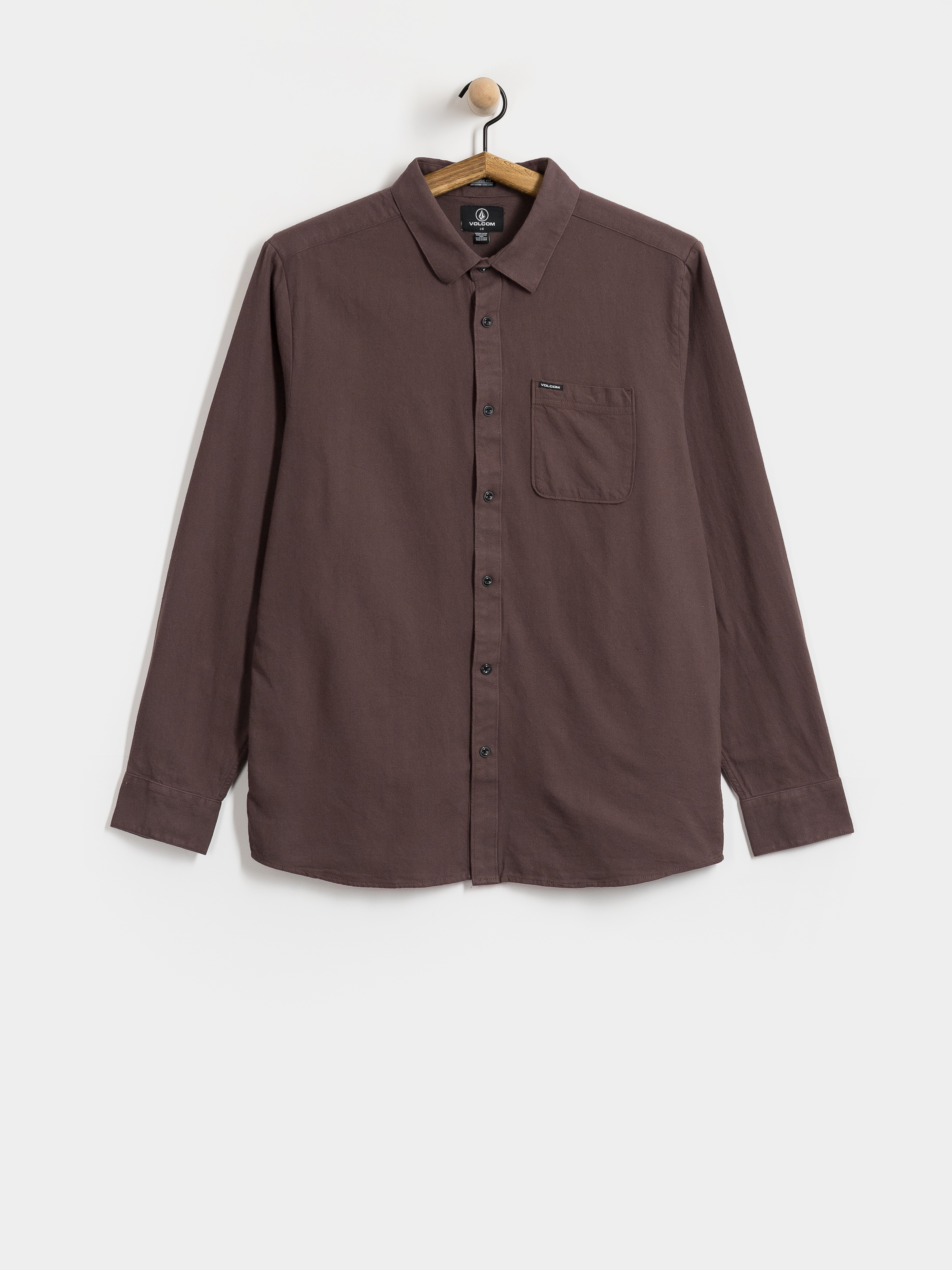 u0420u0438u0437u0430 Volcom Caden Solid Ls (raisin)