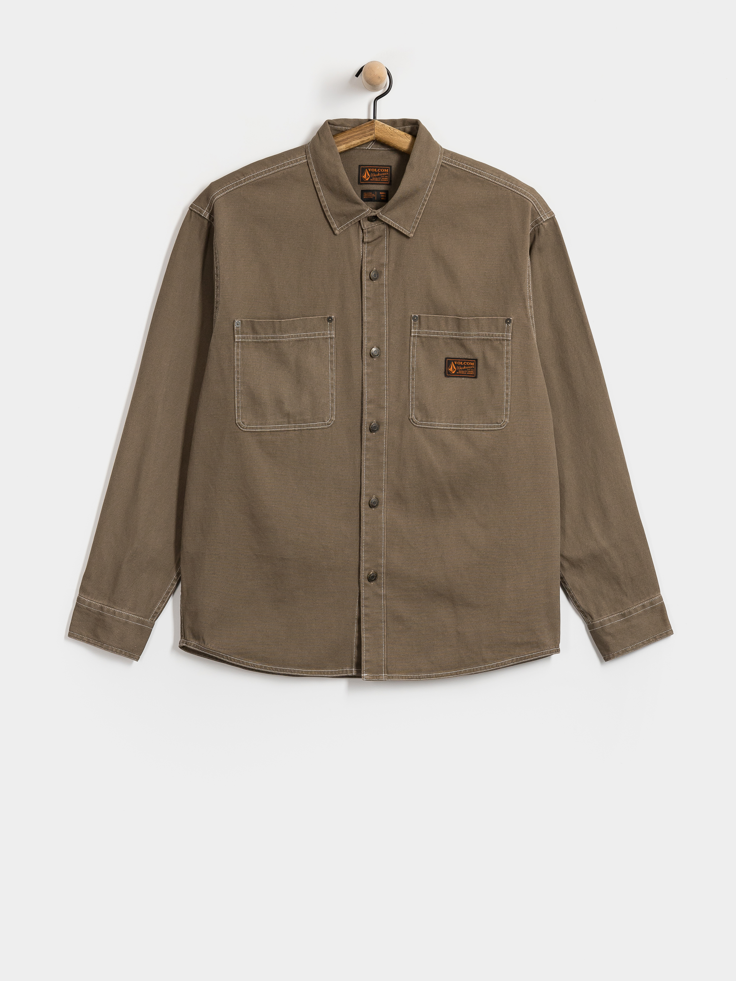 Риза Volcom Levelstone Ls (earth)