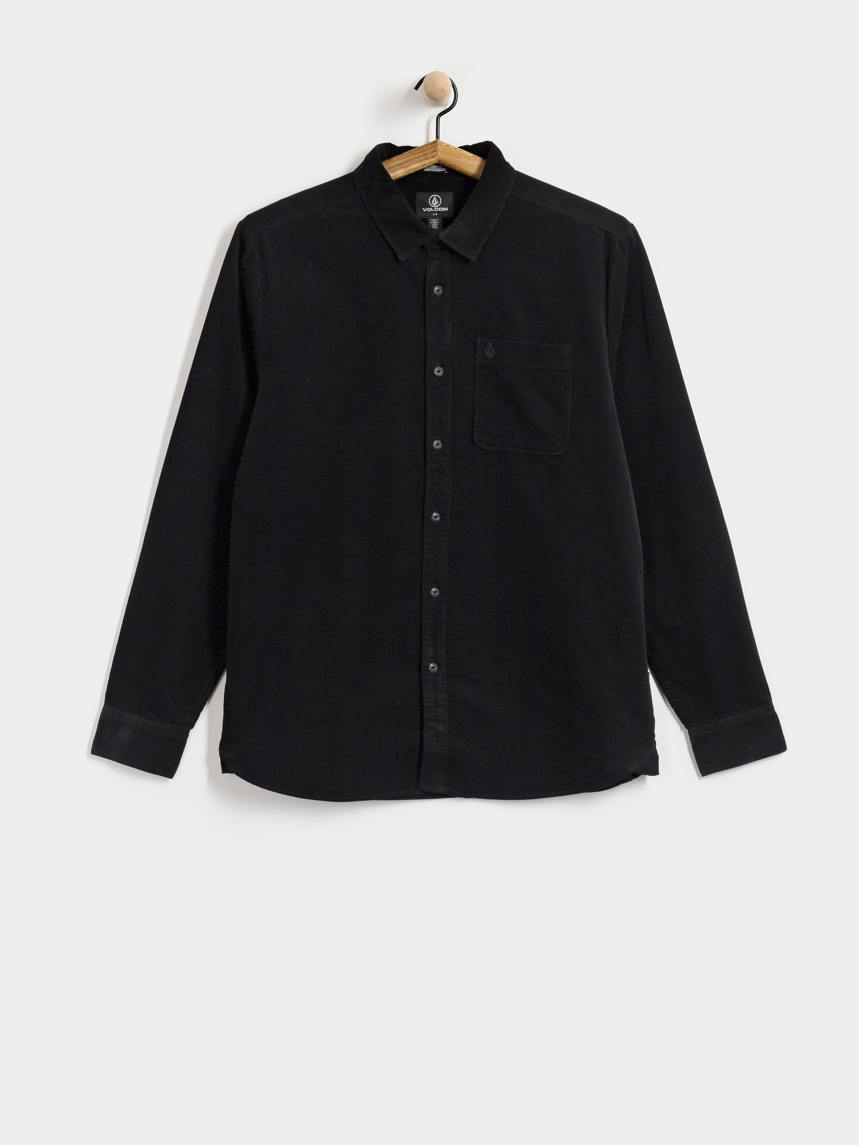u0420u0438u0437u0430 Volcom Zander Cord Ls (black combo)