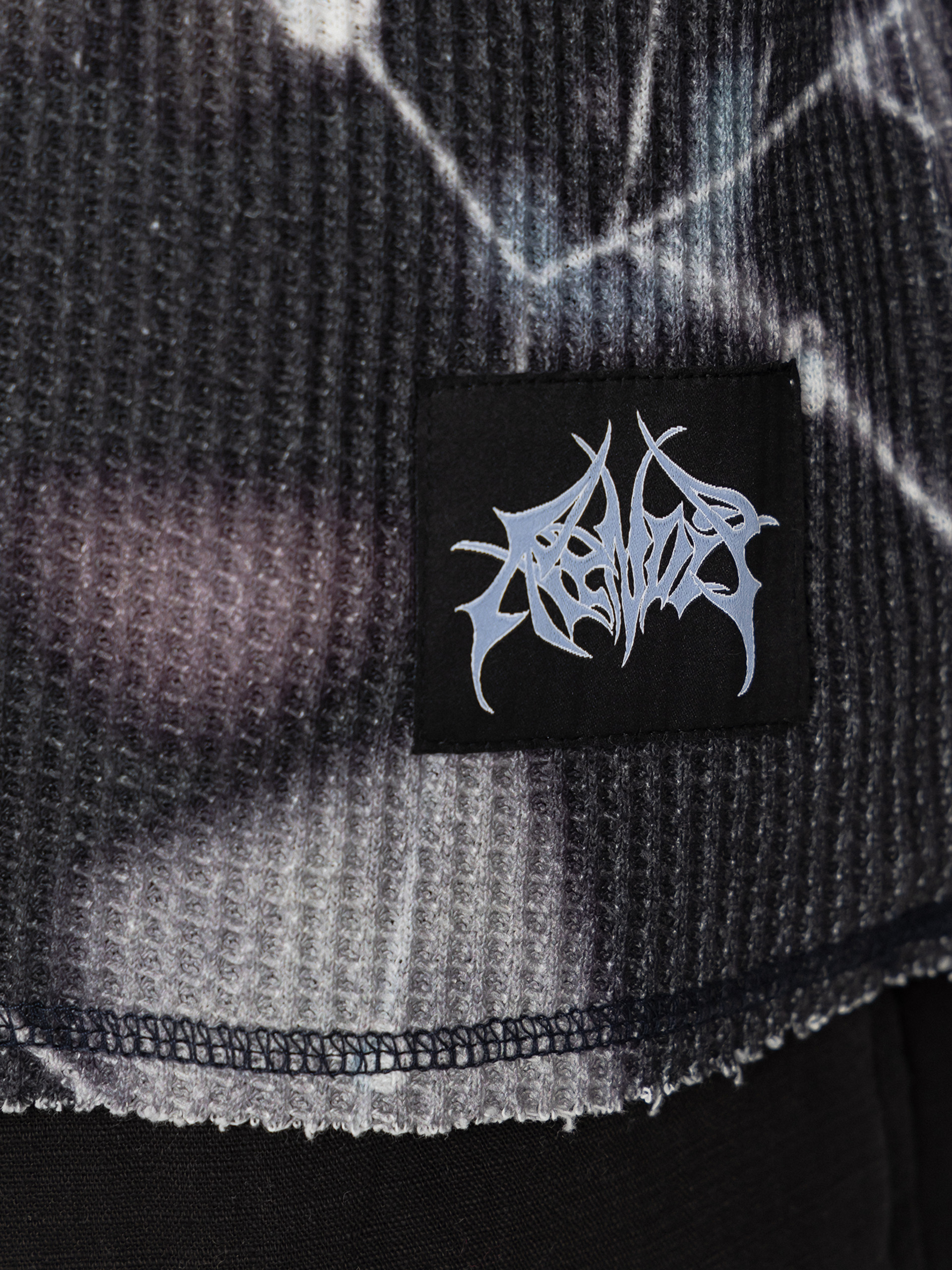 Блуза RipNDip Redemption Waffle Knit (black)