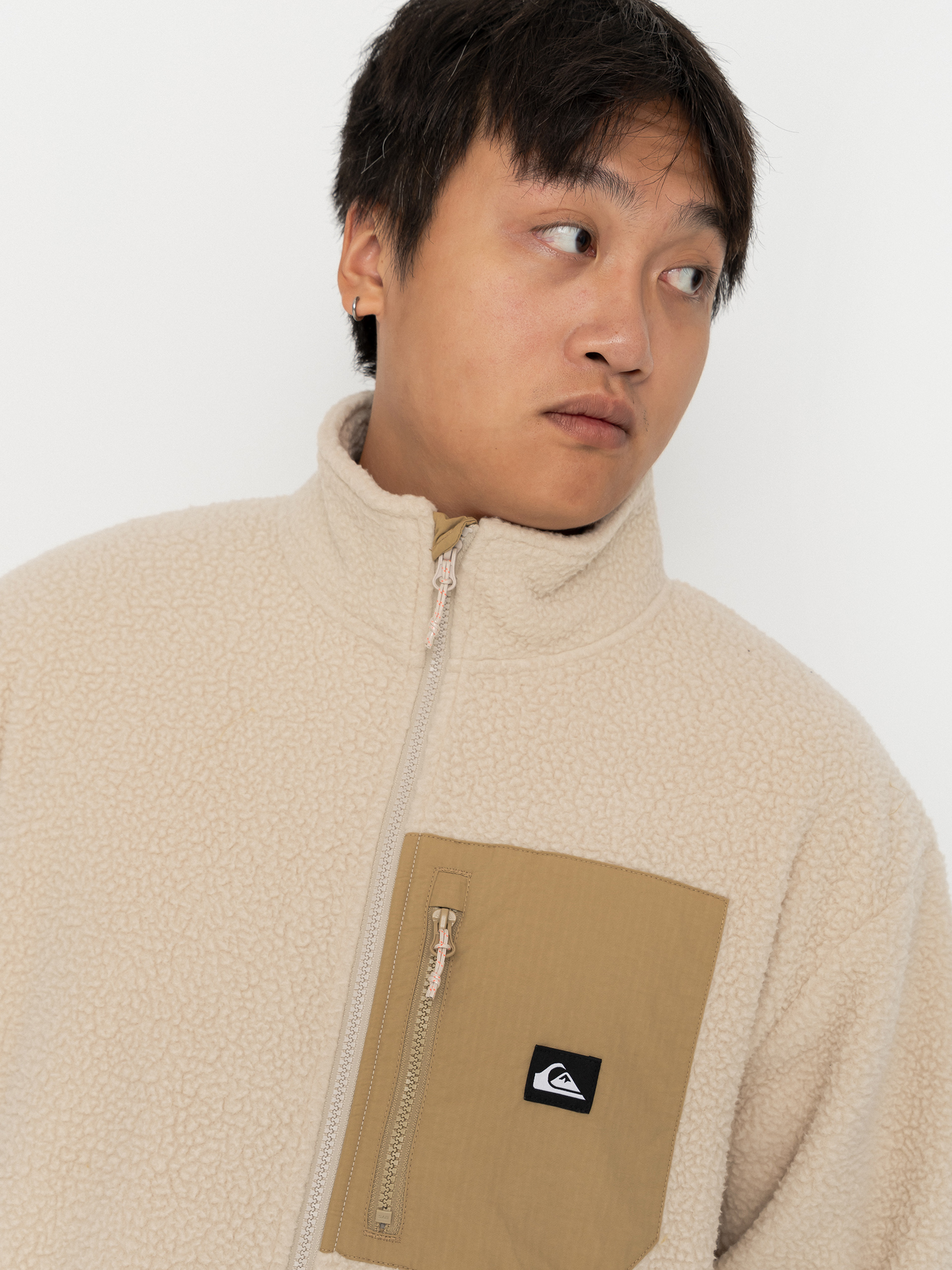 Мъжки Поларени суитшърт Quiksilver Clean Coast Fz (peyote)