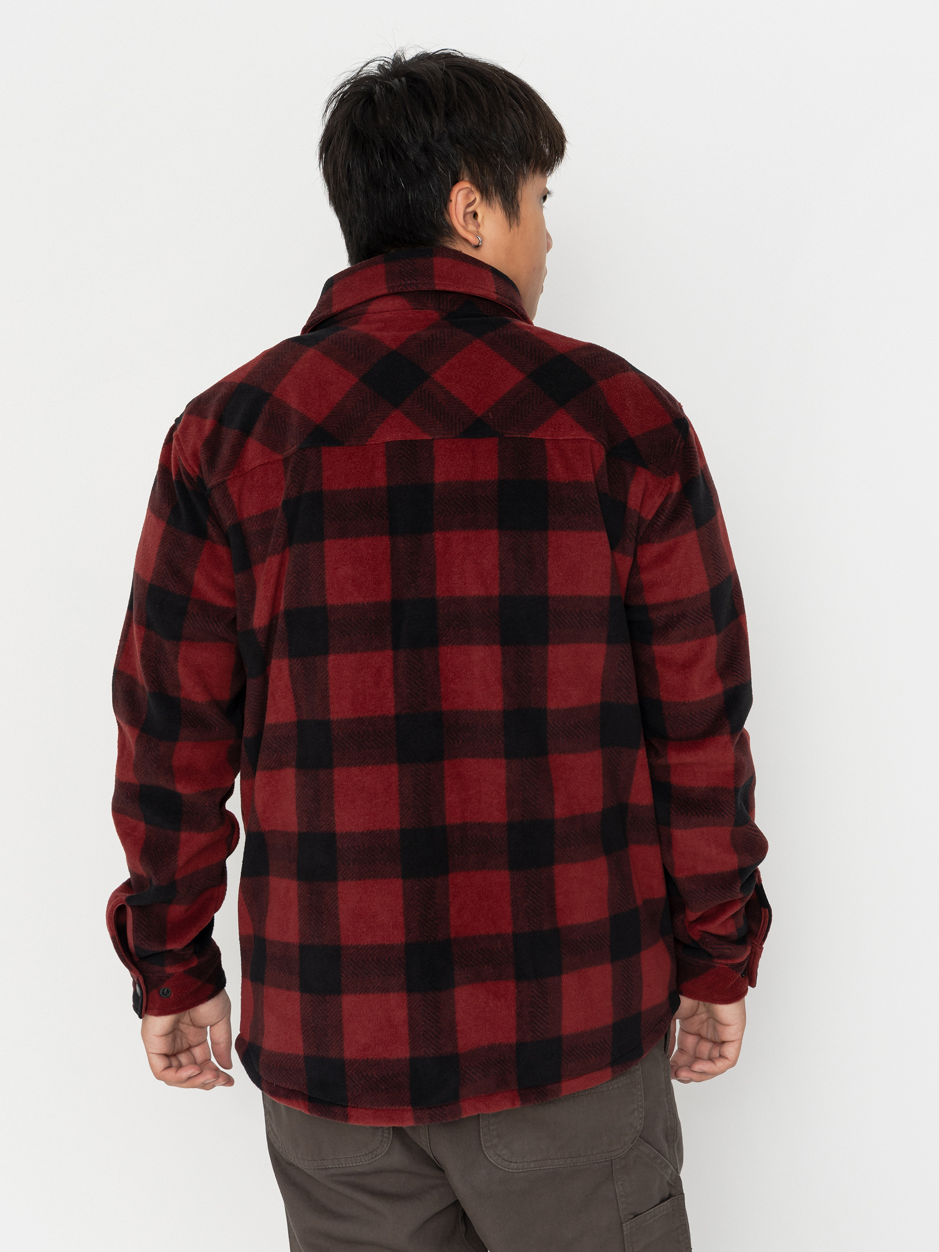 Мъжки Поларени суитшърт Quiksilver Venture Polar Fleece Shirt (venture polar oxblood)