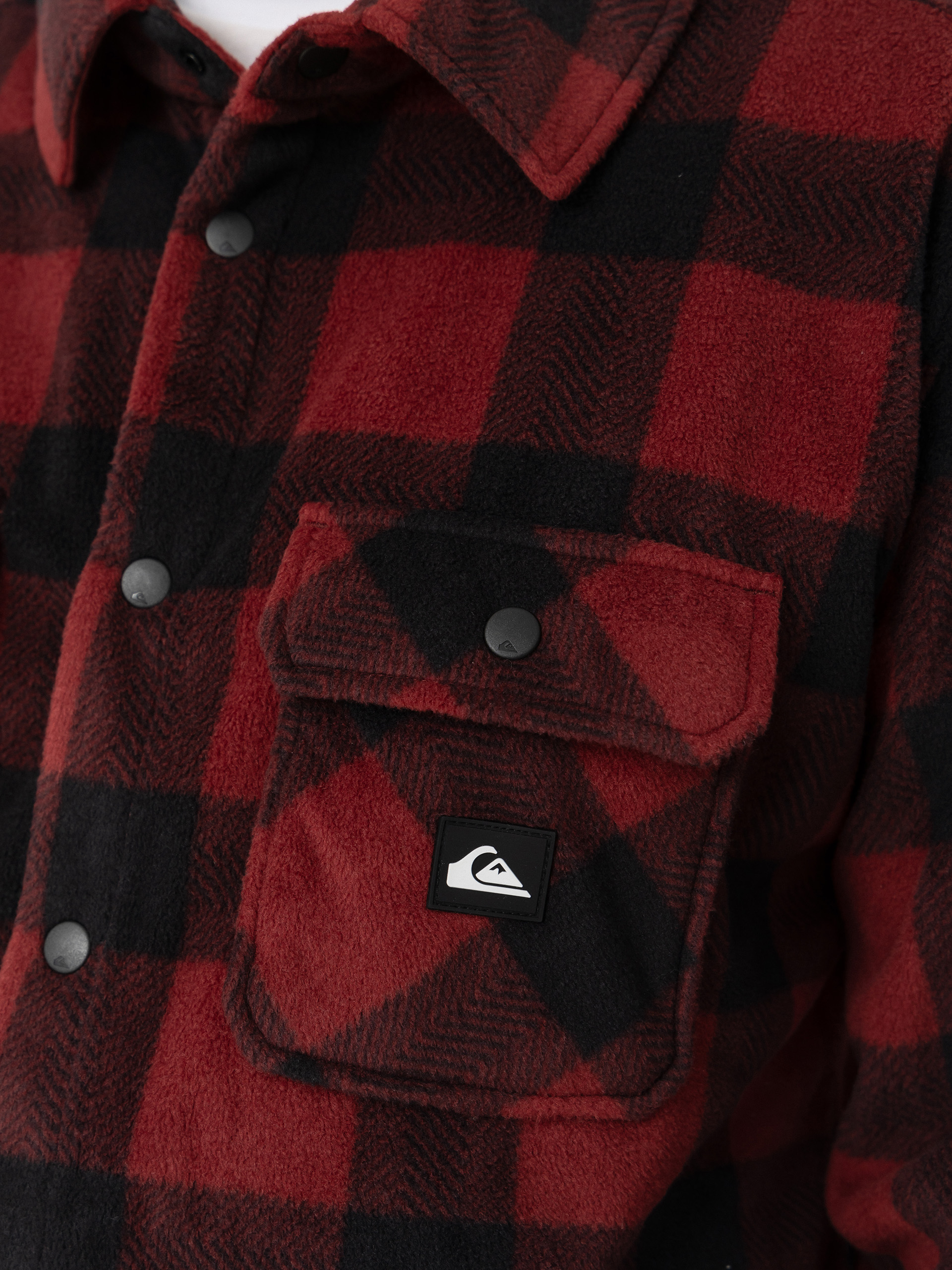 Мъжки Поларени суитшърт Quiksilver Venture Polar Fleece Shirt (venture polar oxblood)