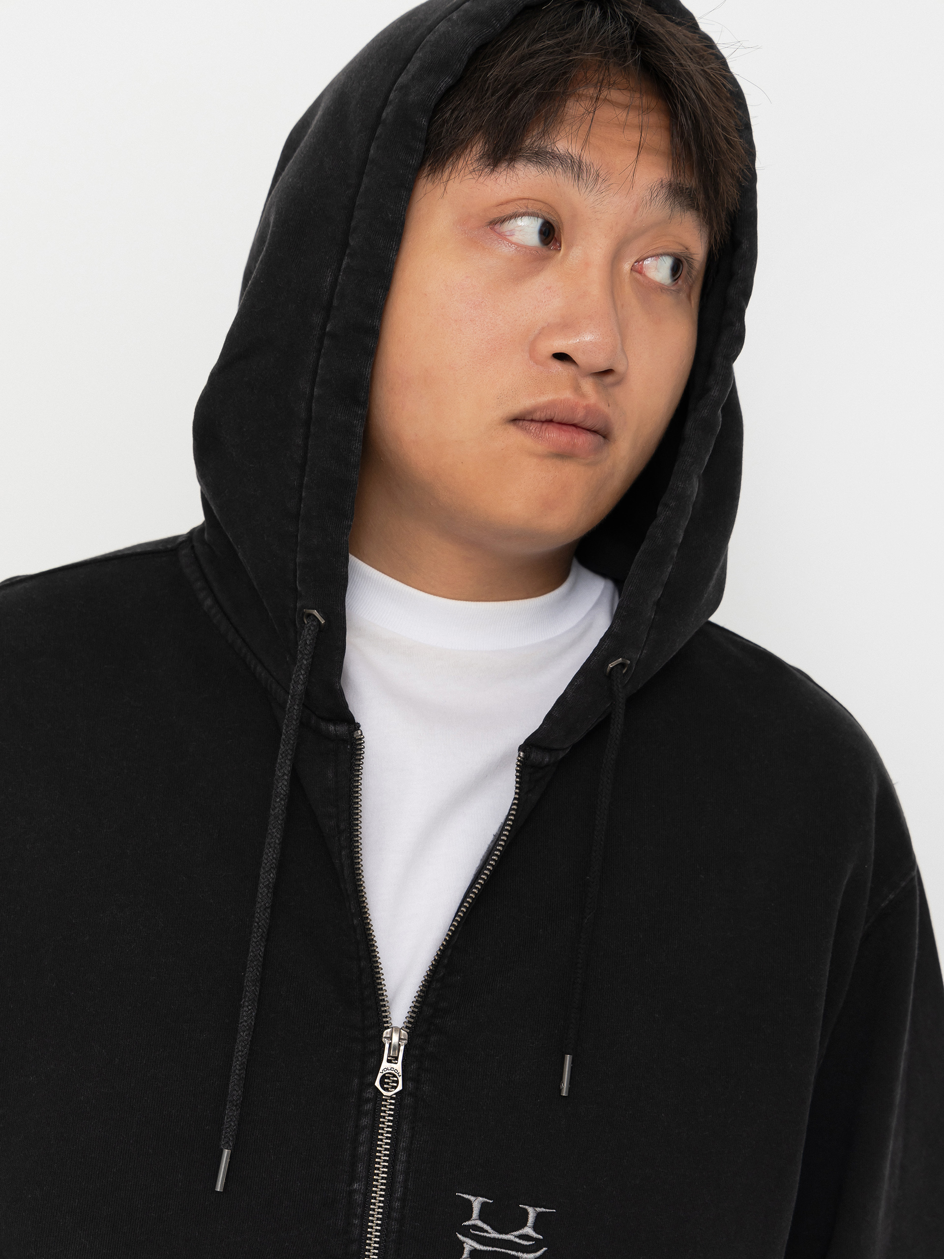 Суитшърт с качулка Volcom Studder ZHD (black)