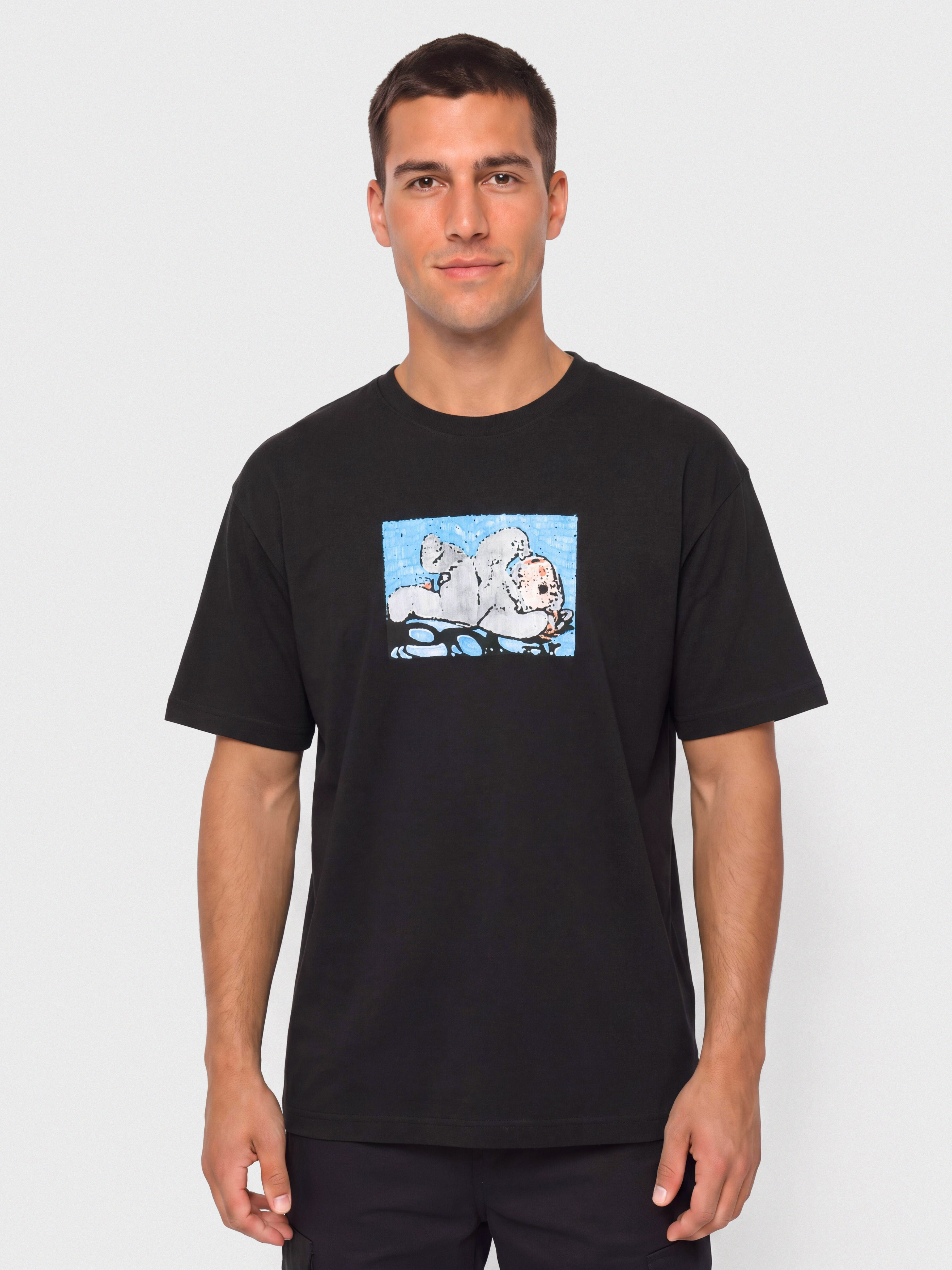 Тениска Polar Skate Lazy Bunny (black)