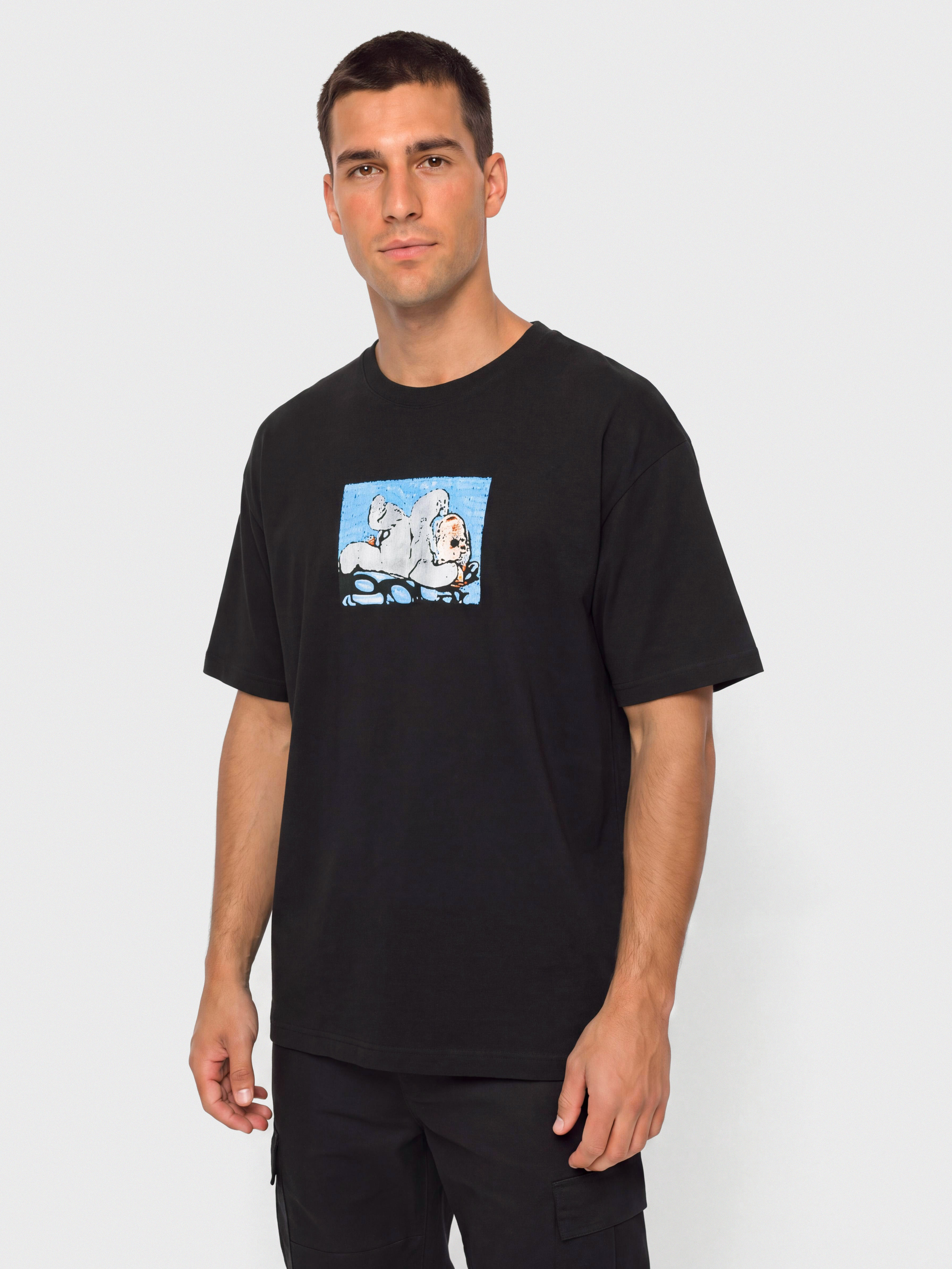 Тениска Polar Skate Lazy Bunny (black)