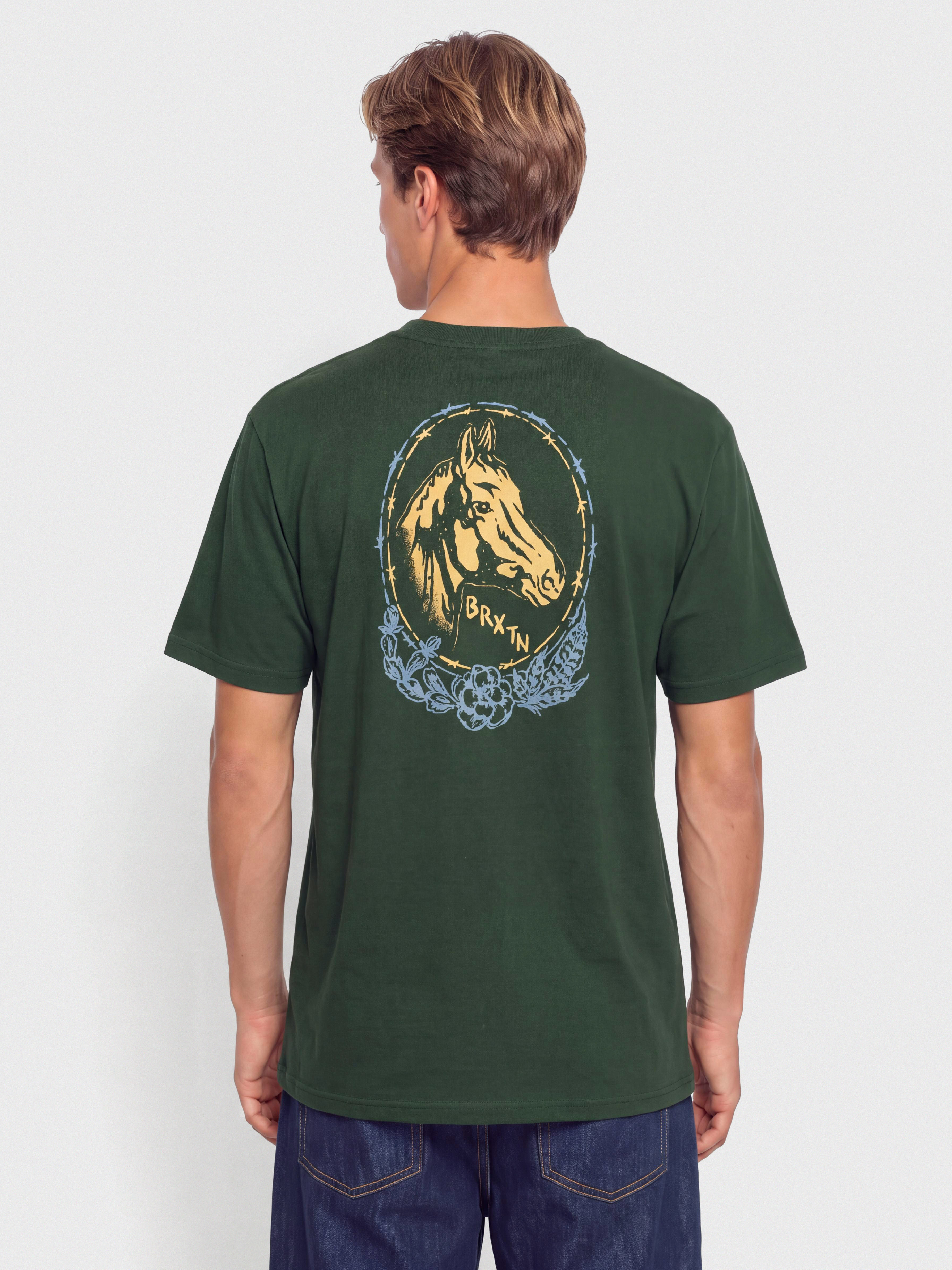 Тениска Brixton Marley Stnd (forest green)