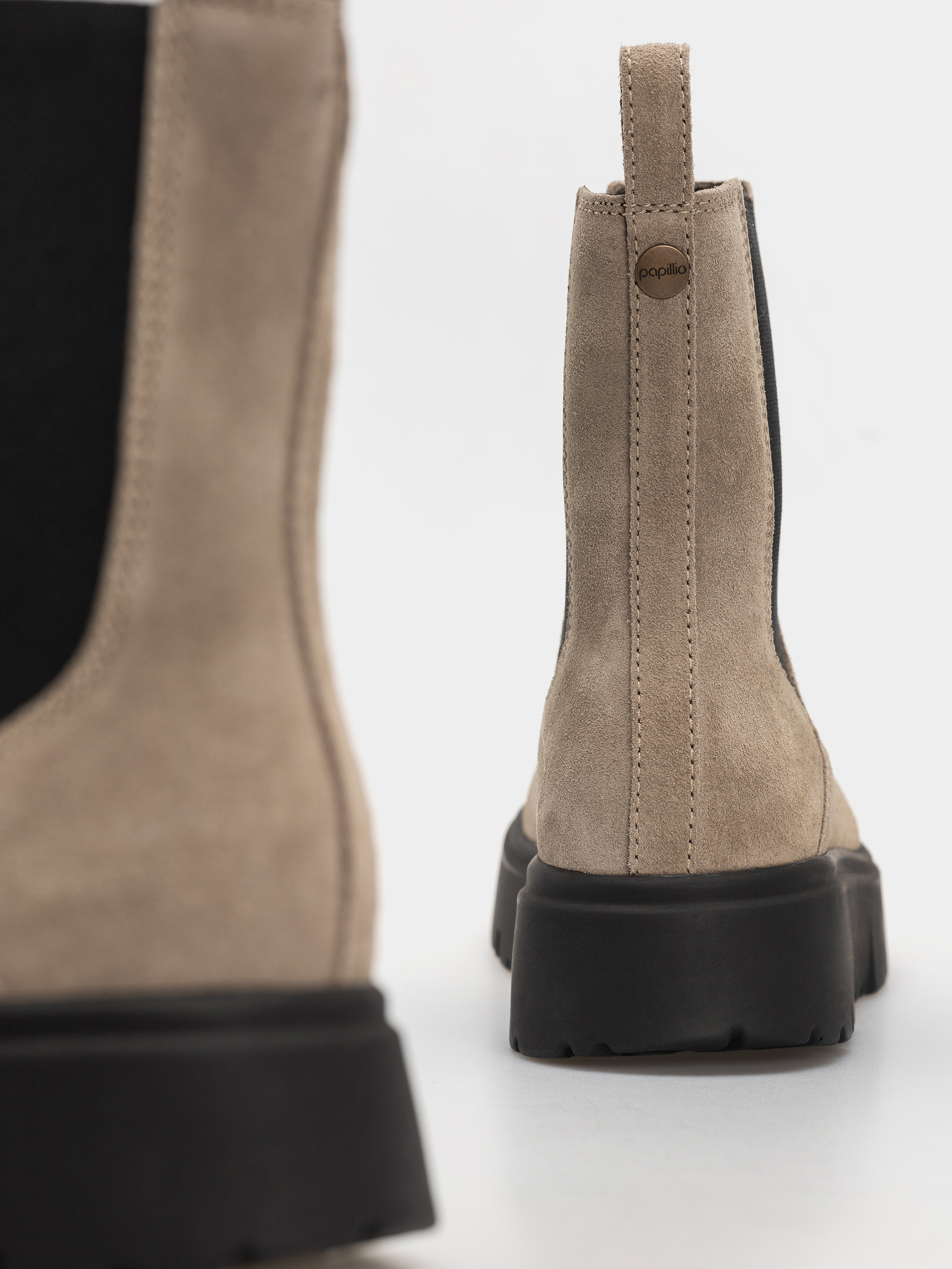 Обувки Birkenstock Theda Chelsea Suede Leather Narrow Wmn (taupe)