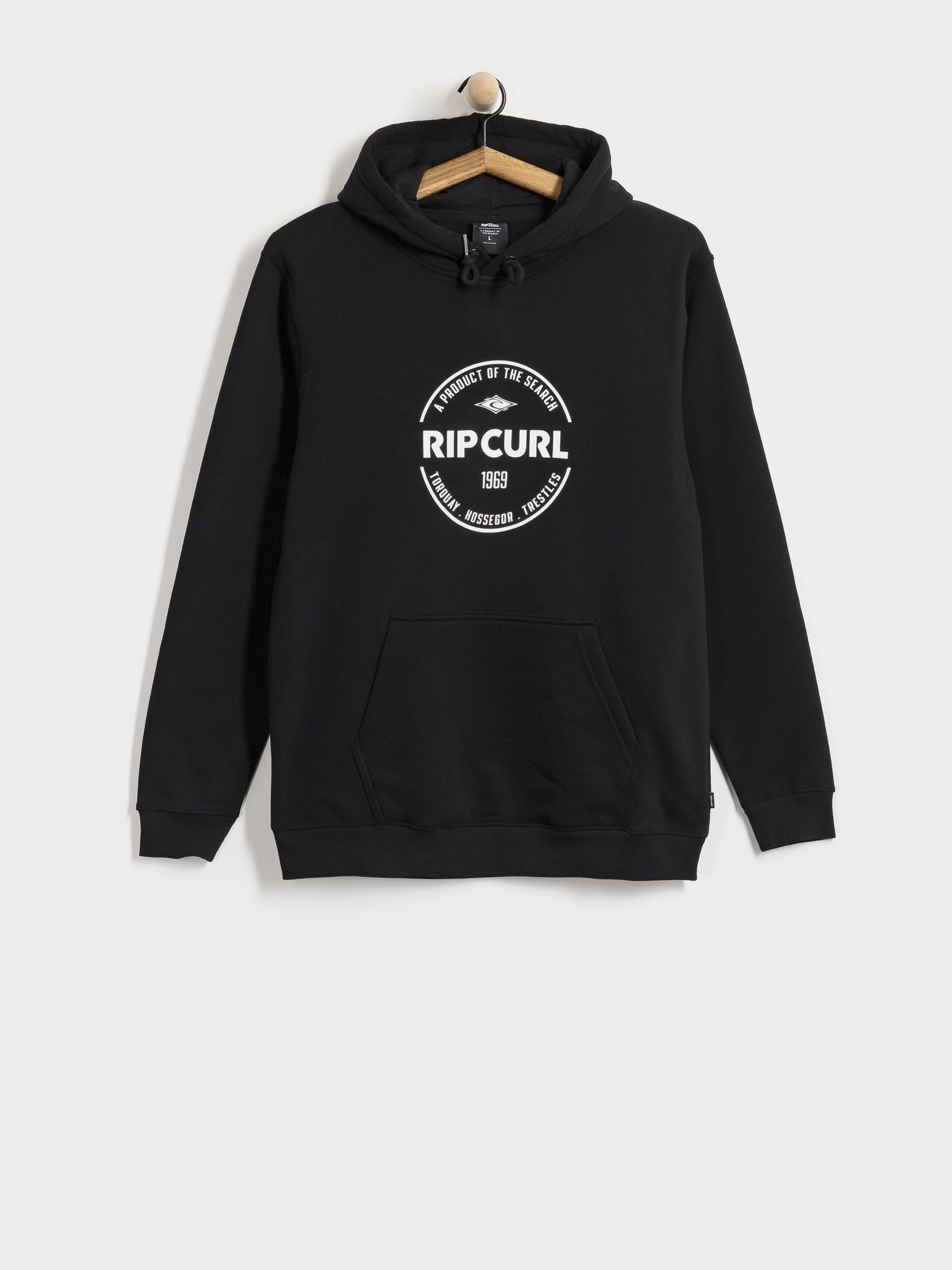 Суитшърт с качулка Rip Curl Staple HD (black)