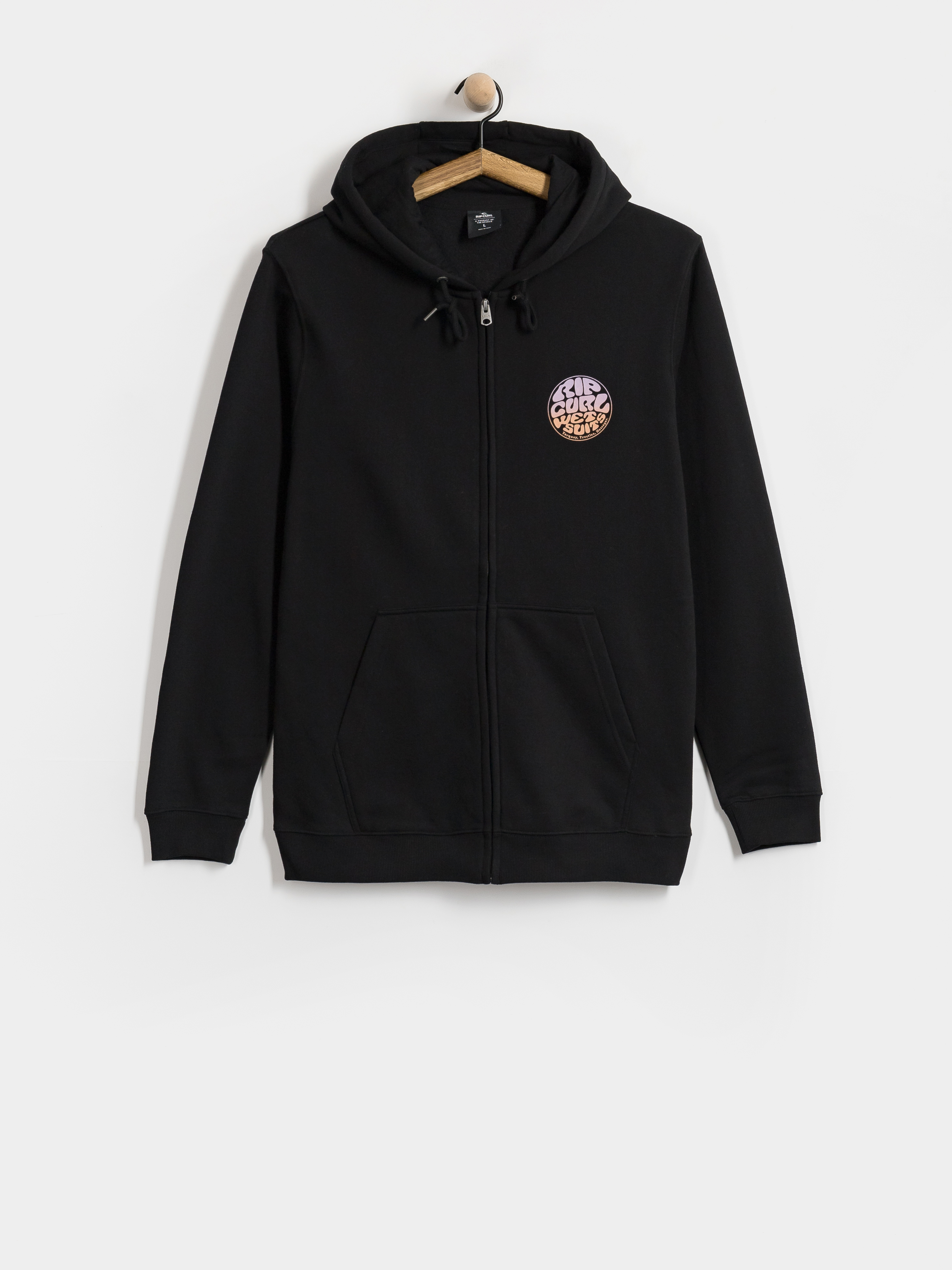 Суитшърт с качулка Rip Curl Wettie Passage Icon ZHD (black)