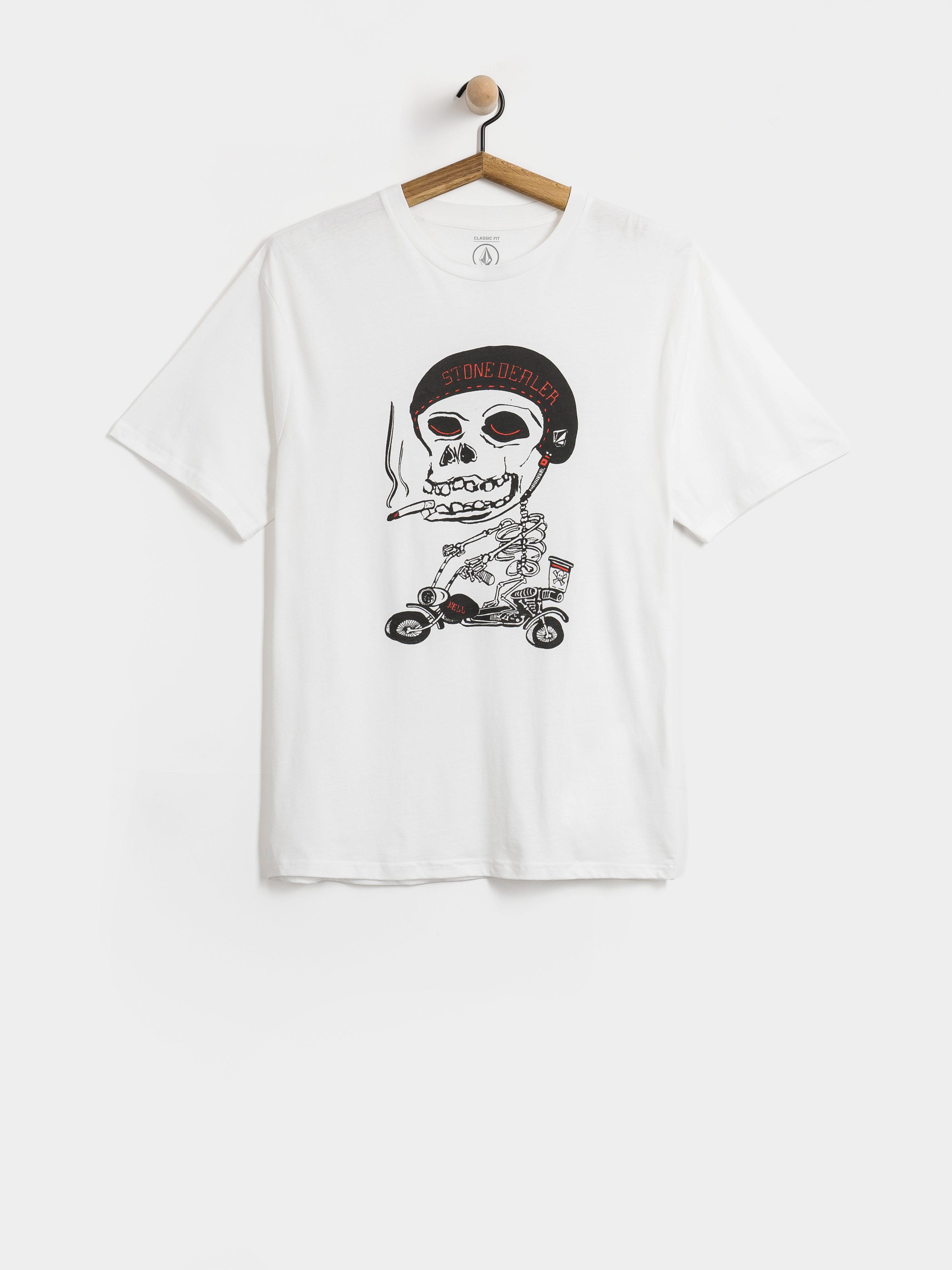Тениска Volcom Pierbike Bsc (white)