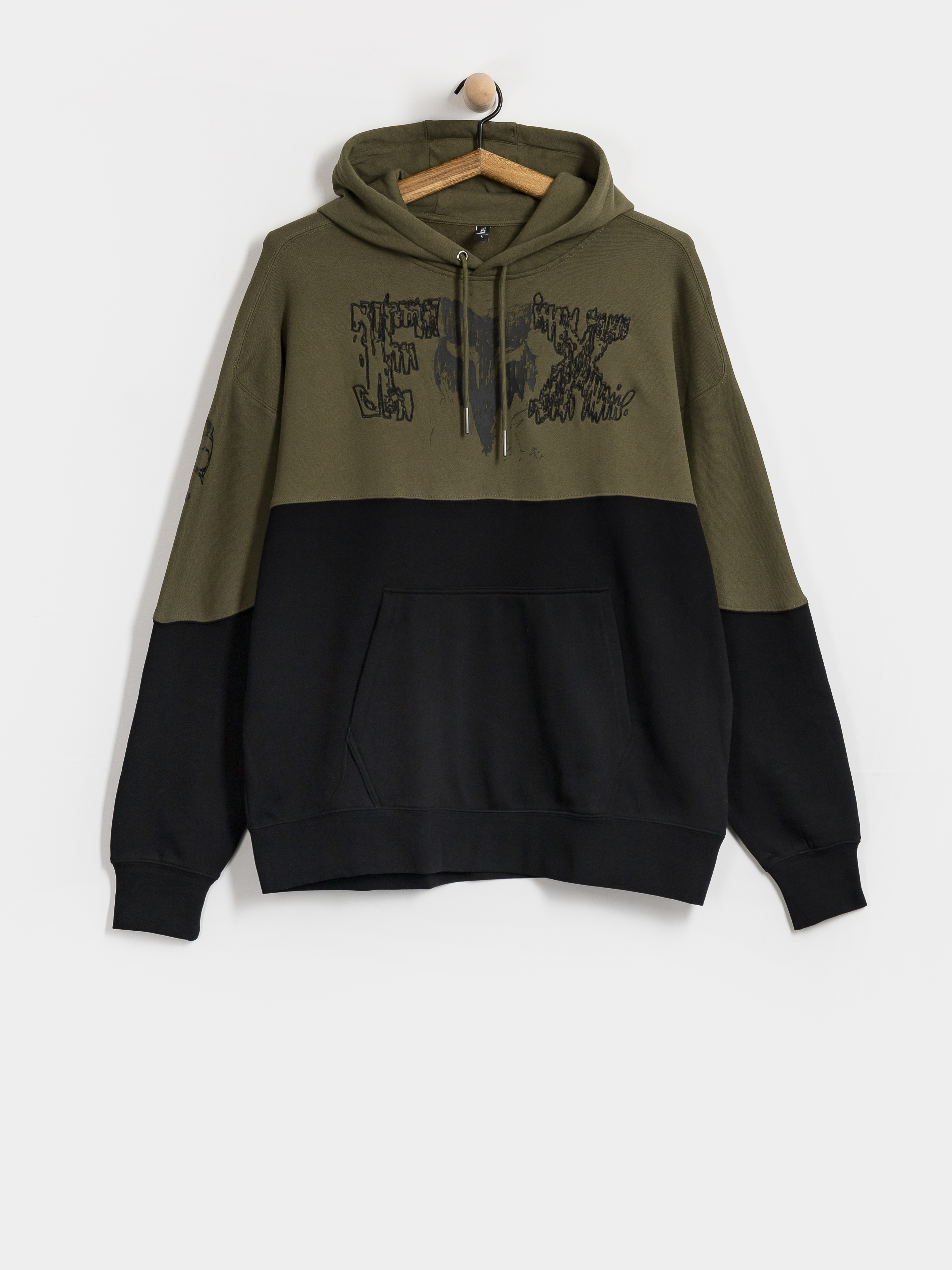 Суитшърт с качулка Fox Abyss HD (olive green)